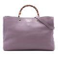 Gucci Large Calfskin Bamboo Shopper Satchel