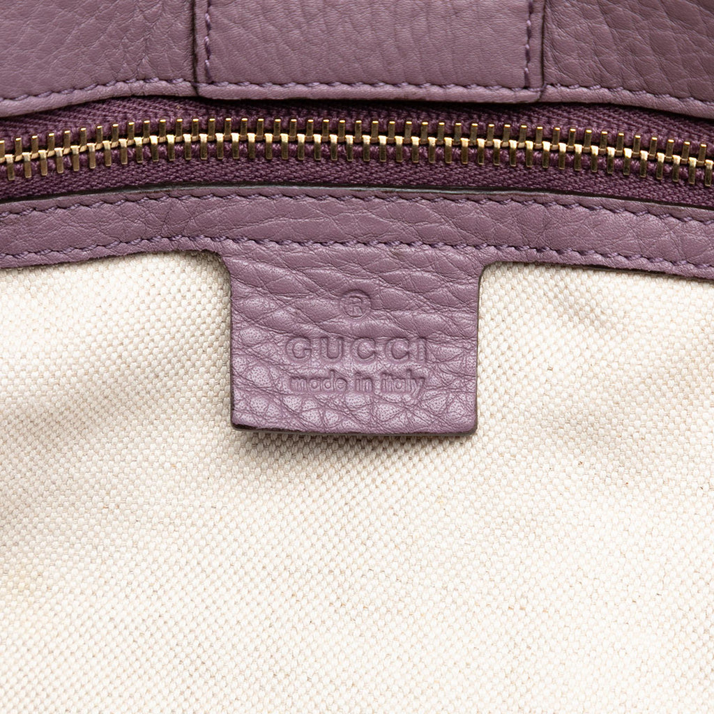 Gucci Large Calfskin Bamboo Shopper Satchel