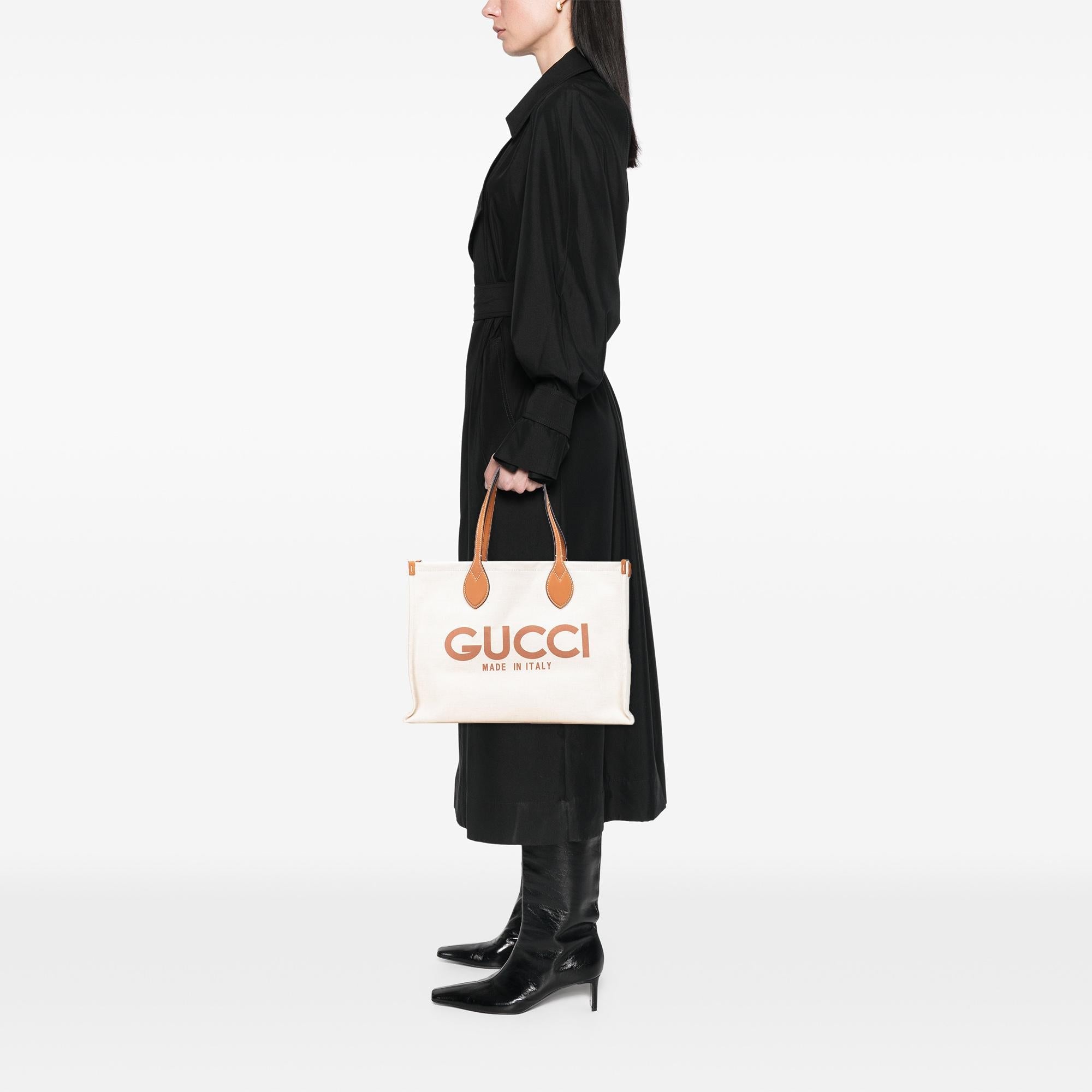 Gucci Large Canvas Logo Tote