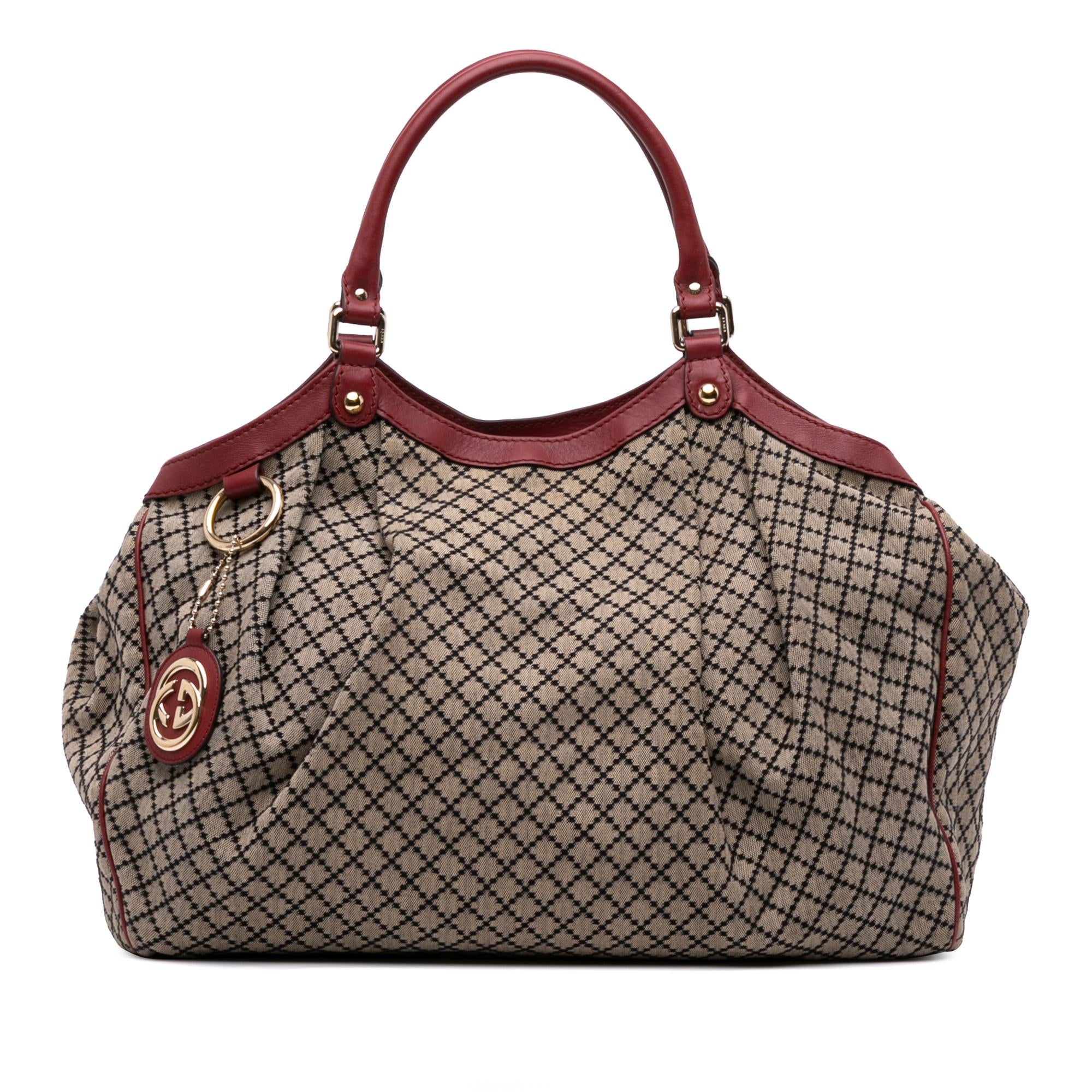 Gucci Large Diamante Canvas Sukey Tote