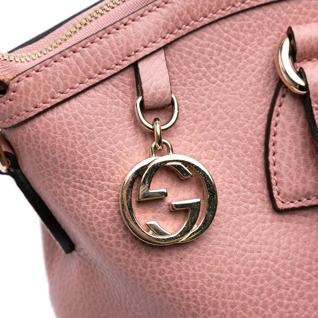 Gucci Large Dollar Calfskin GG Charm Dome Satchel