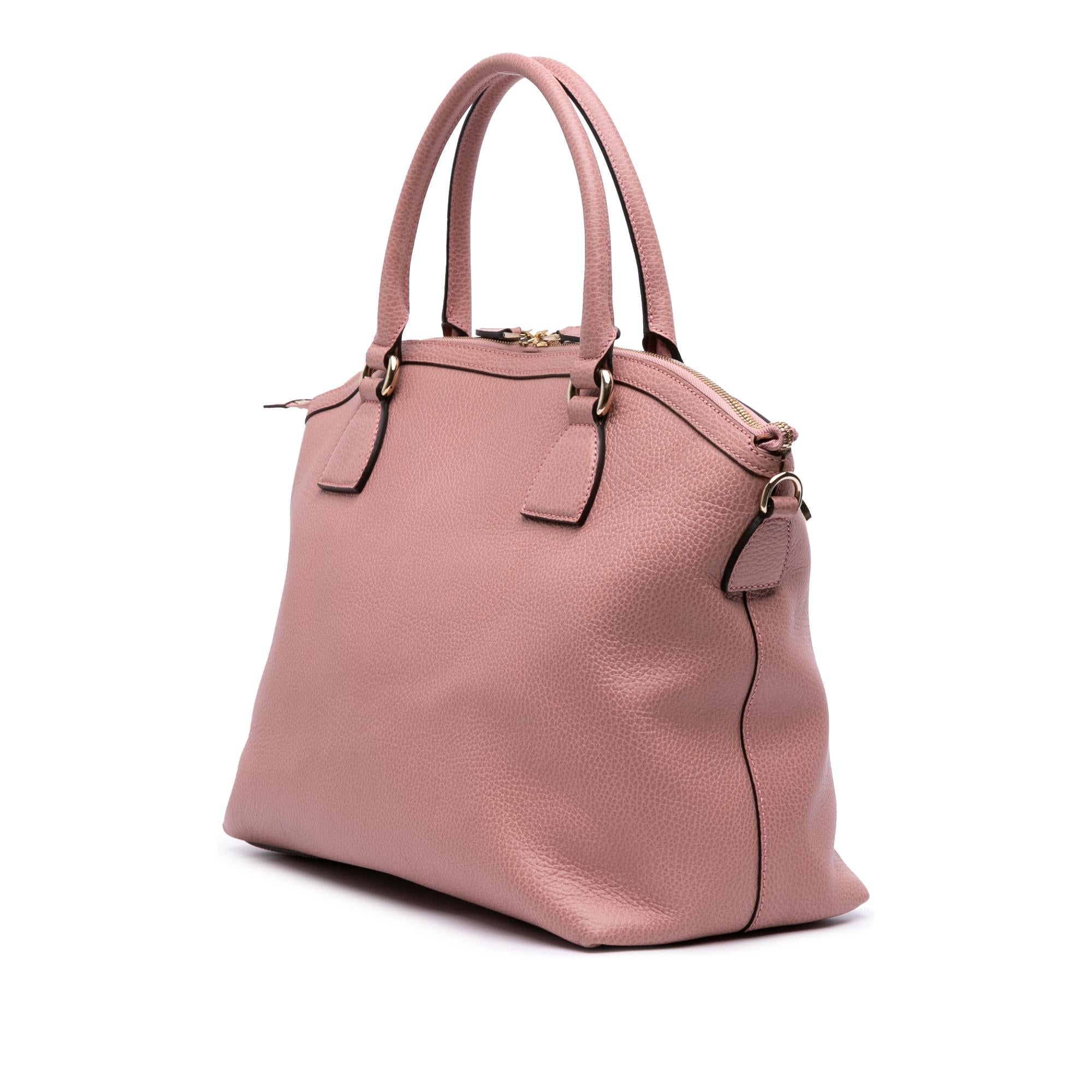 Gucci Large Dollar Calfskin GG Charm Dome Satchel