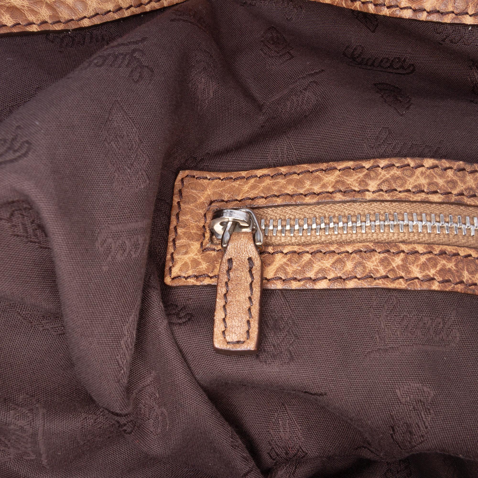 Gucci Large GG Canvas Bamboo Bar Tote