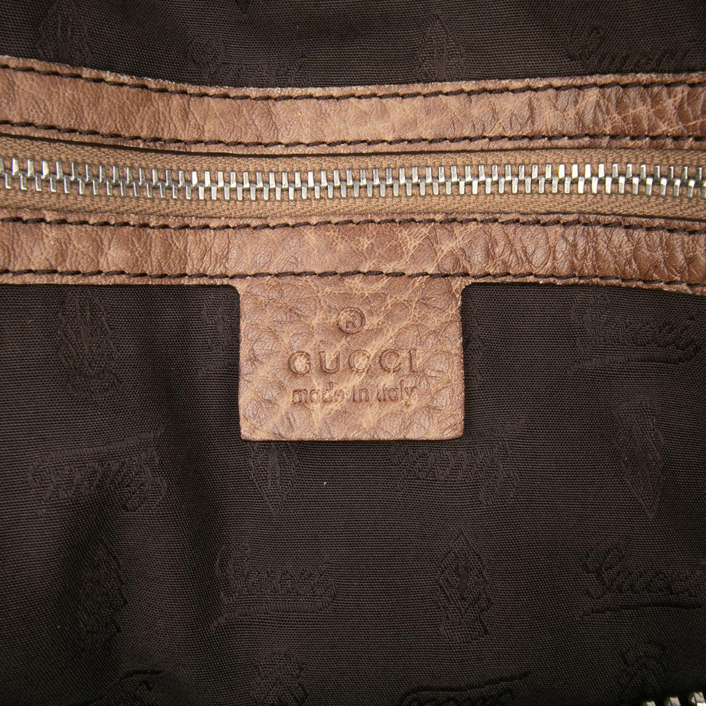 Gucci Large GG Canvas Bamboo Bar Tote