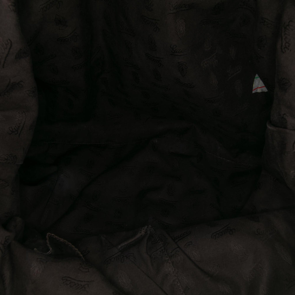 Gucci Large GG Canvas Bamboo Bar Tote