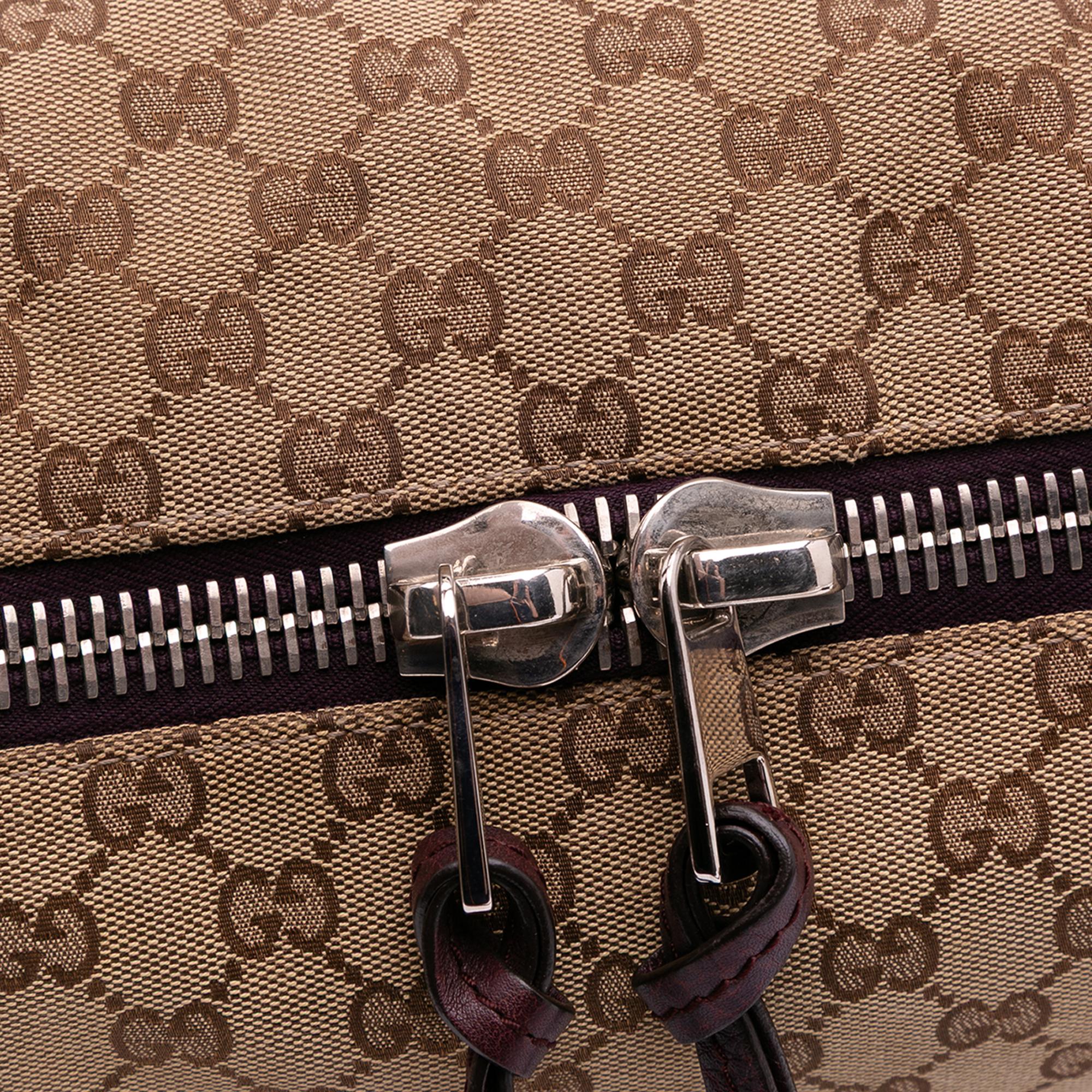 Gucci Large GG Canvas Bamboo Bar Tote