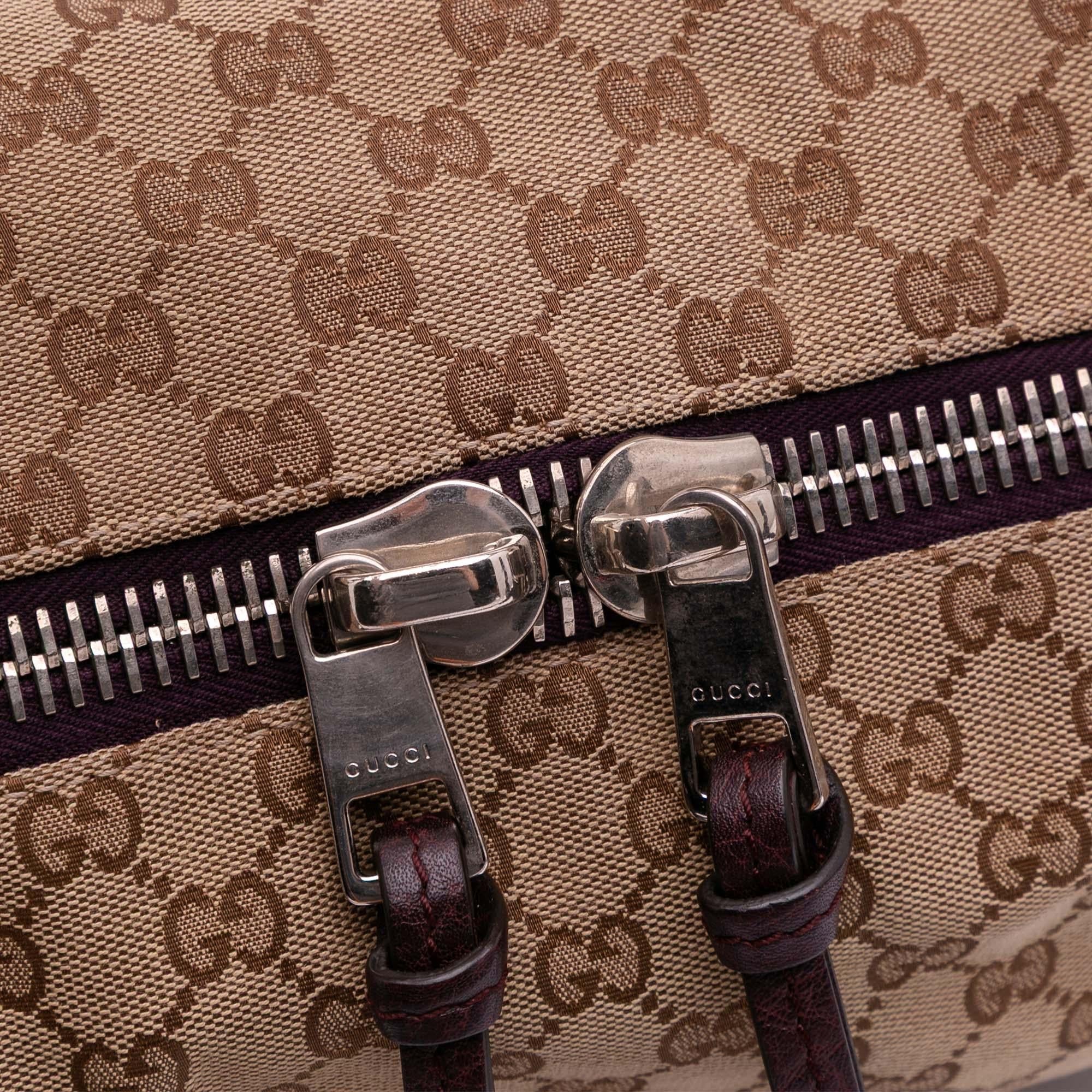 Gucci Large GG Canvas Bamboo Bar Tote
