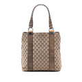Gucci Large GG Canvas Bamboo Libeccio Tote