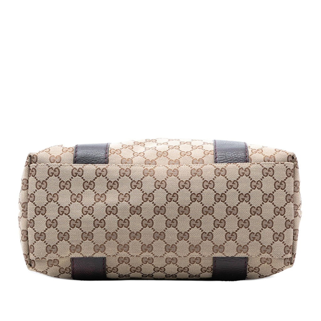 Gucci Large GG Canvas Bamboo Libeccio Tote
