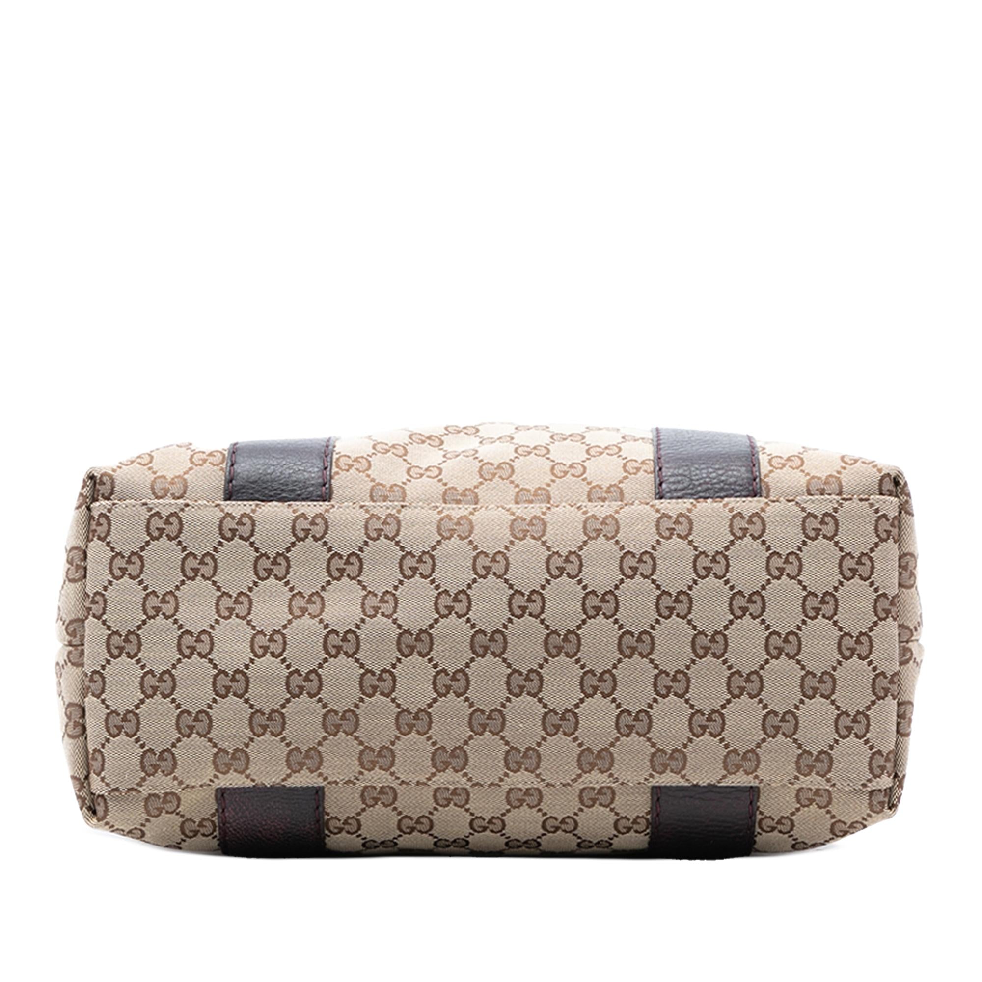 Gucci Large GG Canvas Bamboo Libeccio Tote