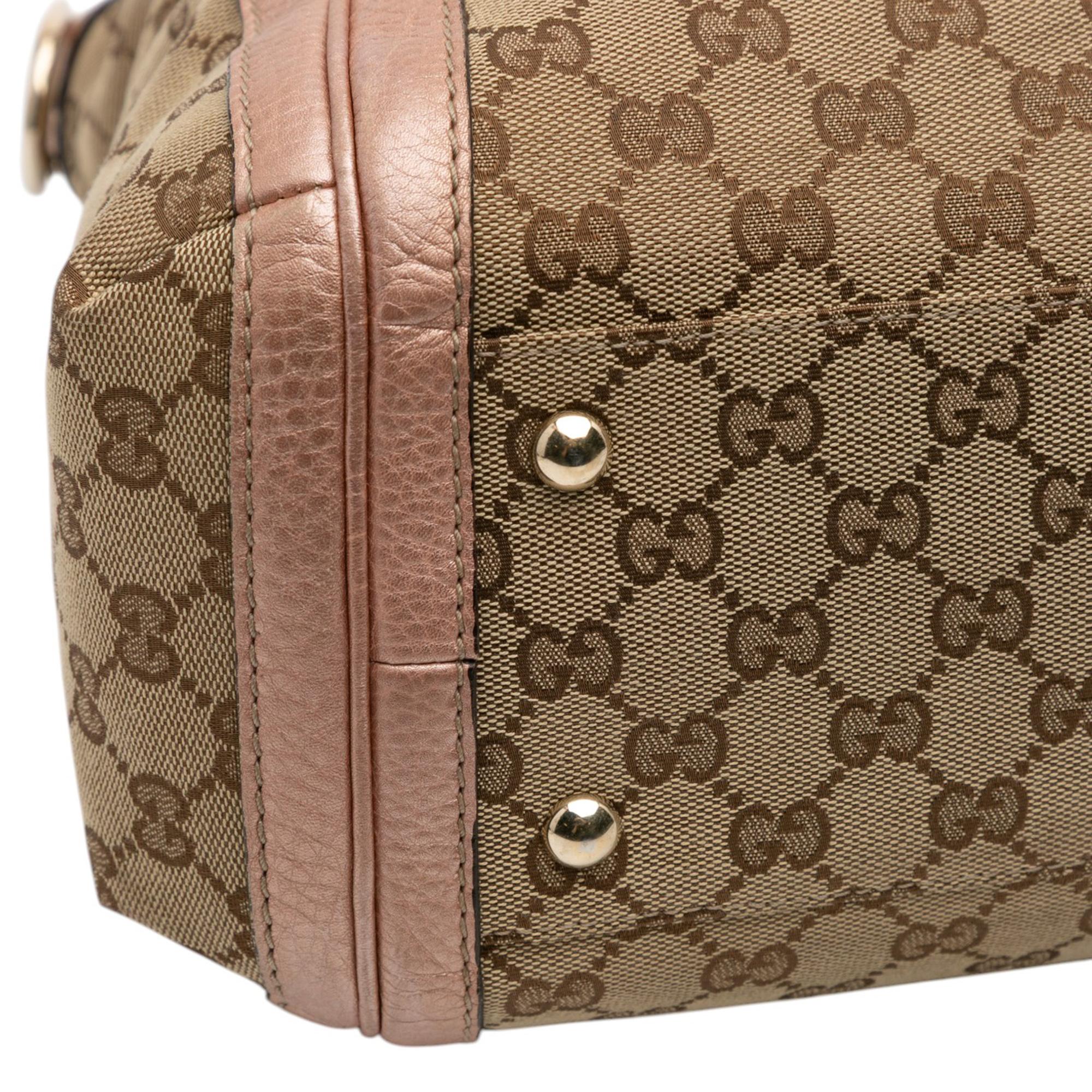 Gucci Large GG Canvas Bella Satchel