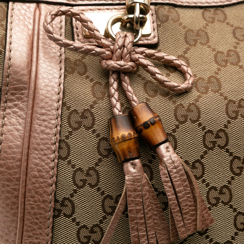 Gucci Large GG Canvas Bella Satchel