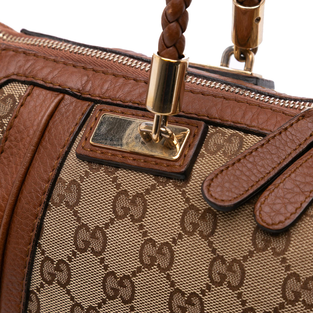 Gucci Large GG Canvas Bella Satchel