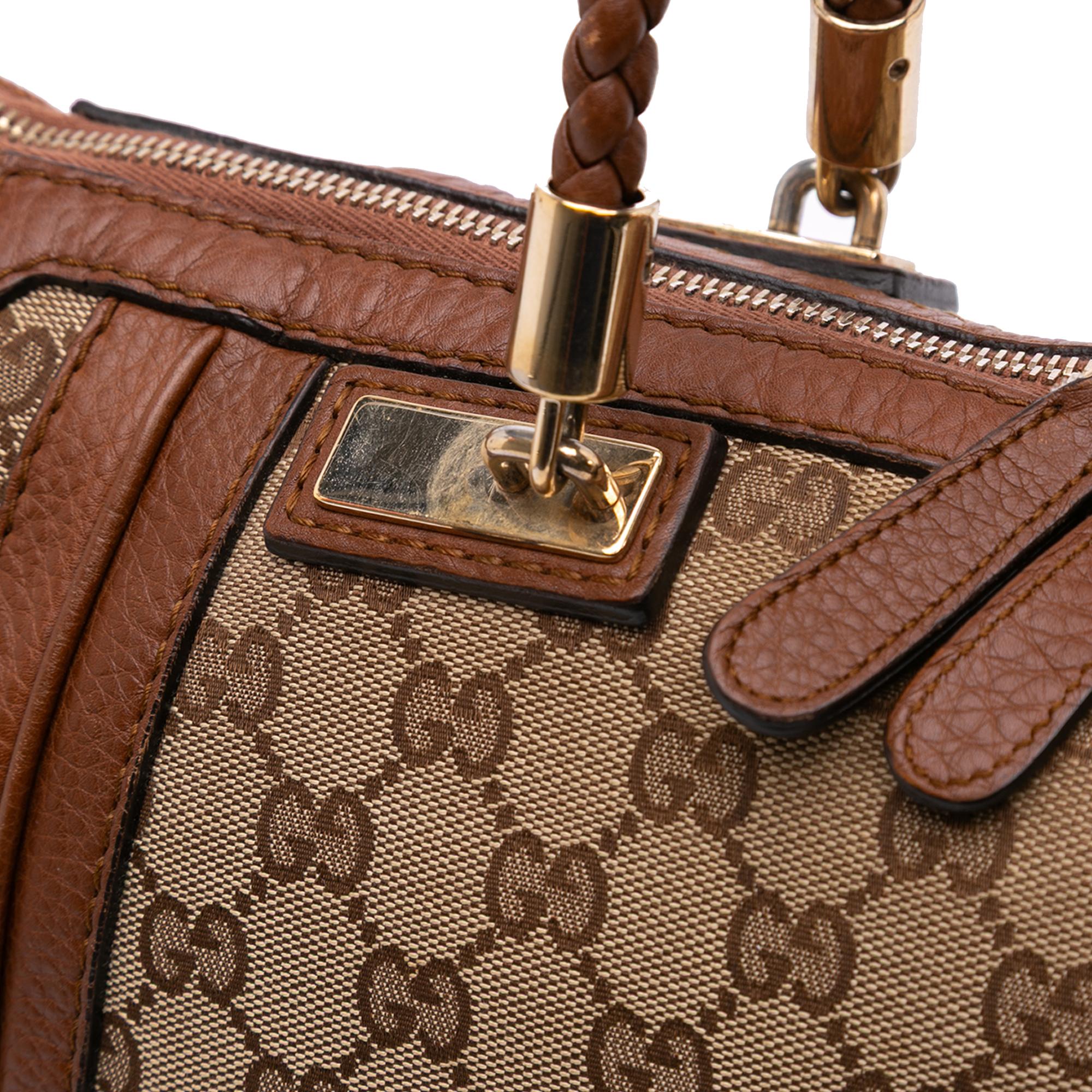 Gucci Large GG Canvas Bella Satchel