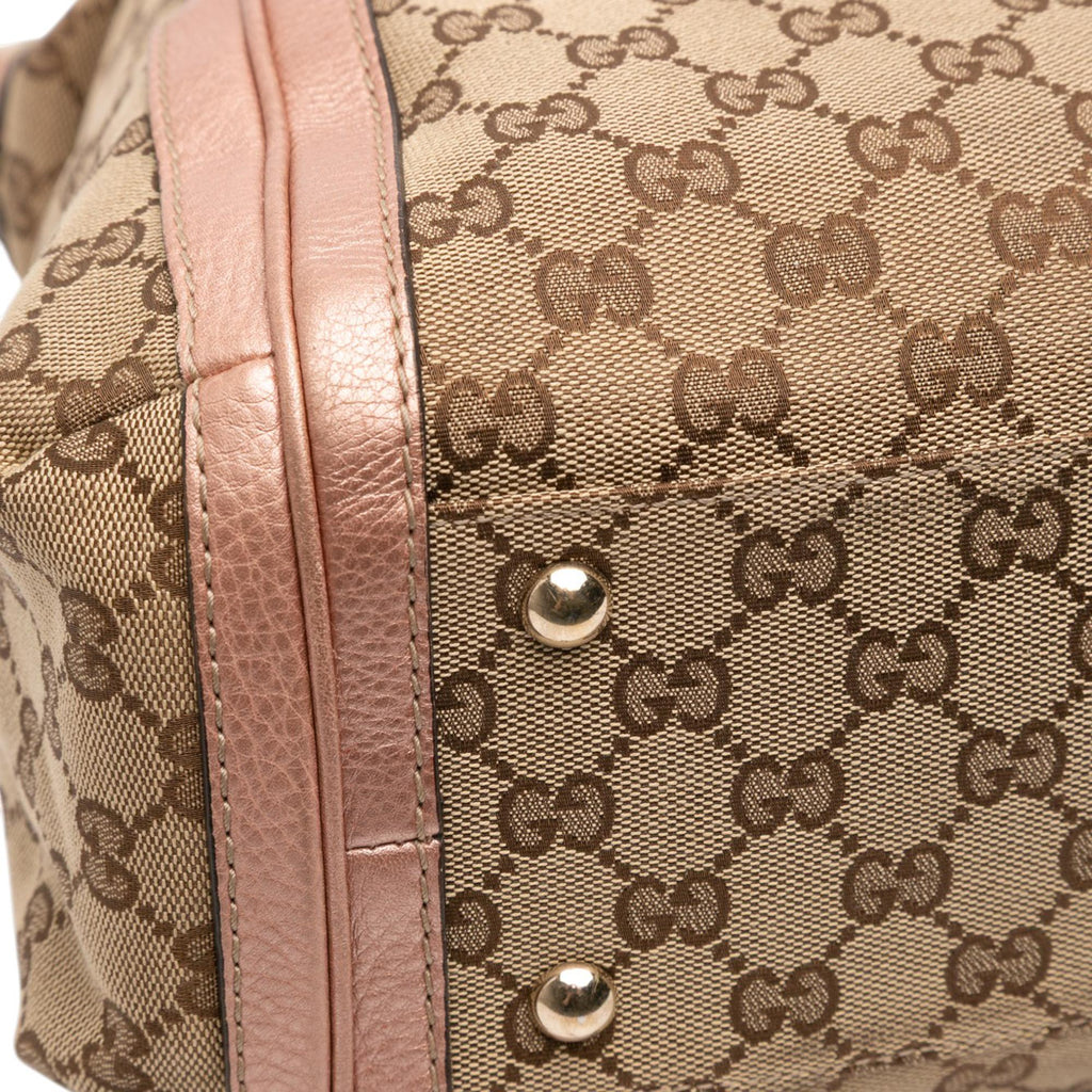 Gucci Large GG Canvas Bella Satchel