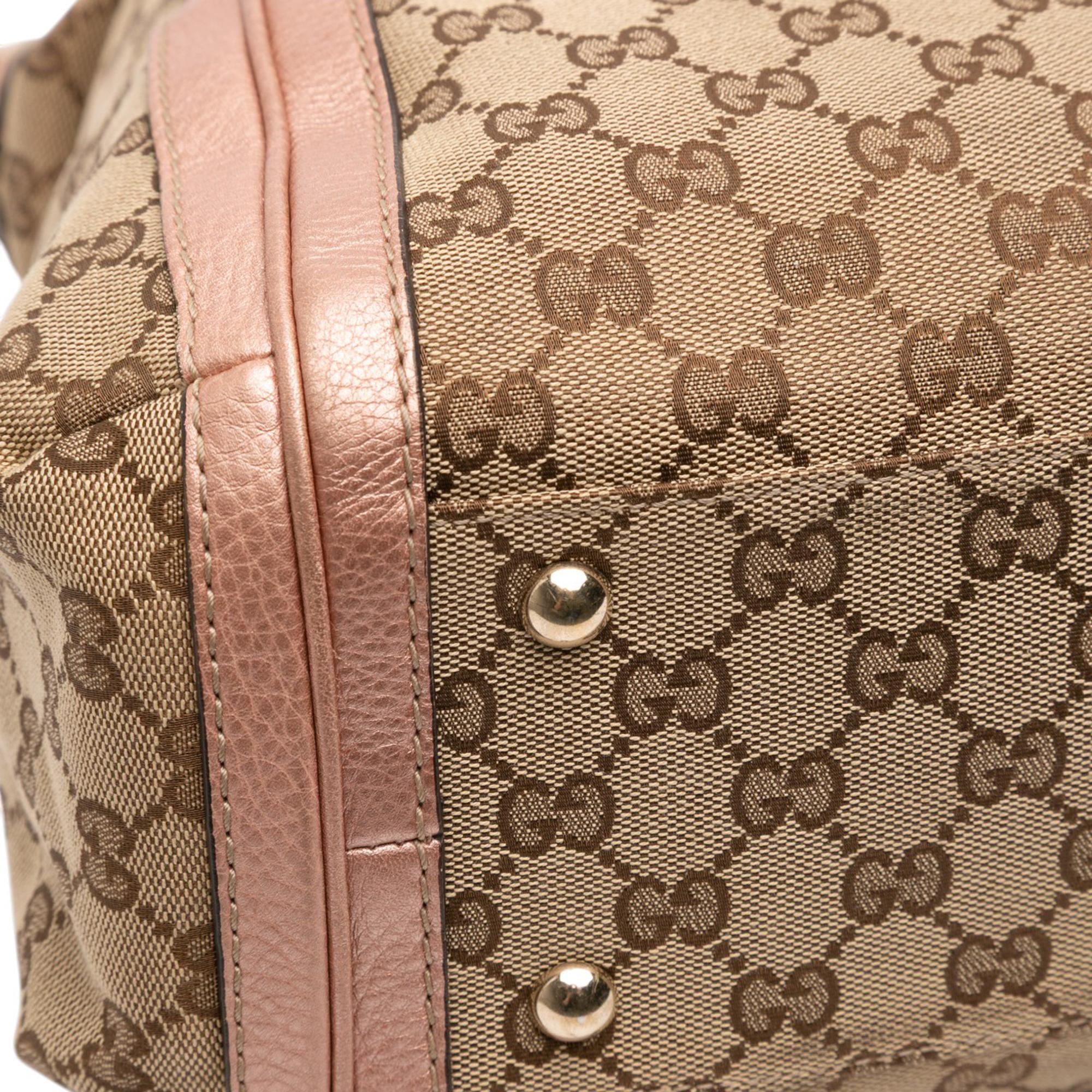 Gucci Large GG Canvas Bella Satchel