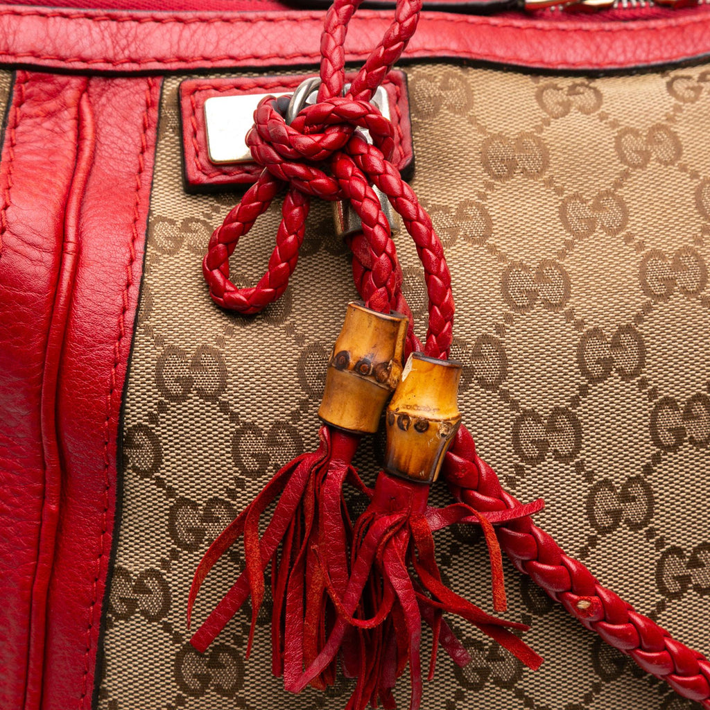Gucci Large GG Canvas Bella Satchel