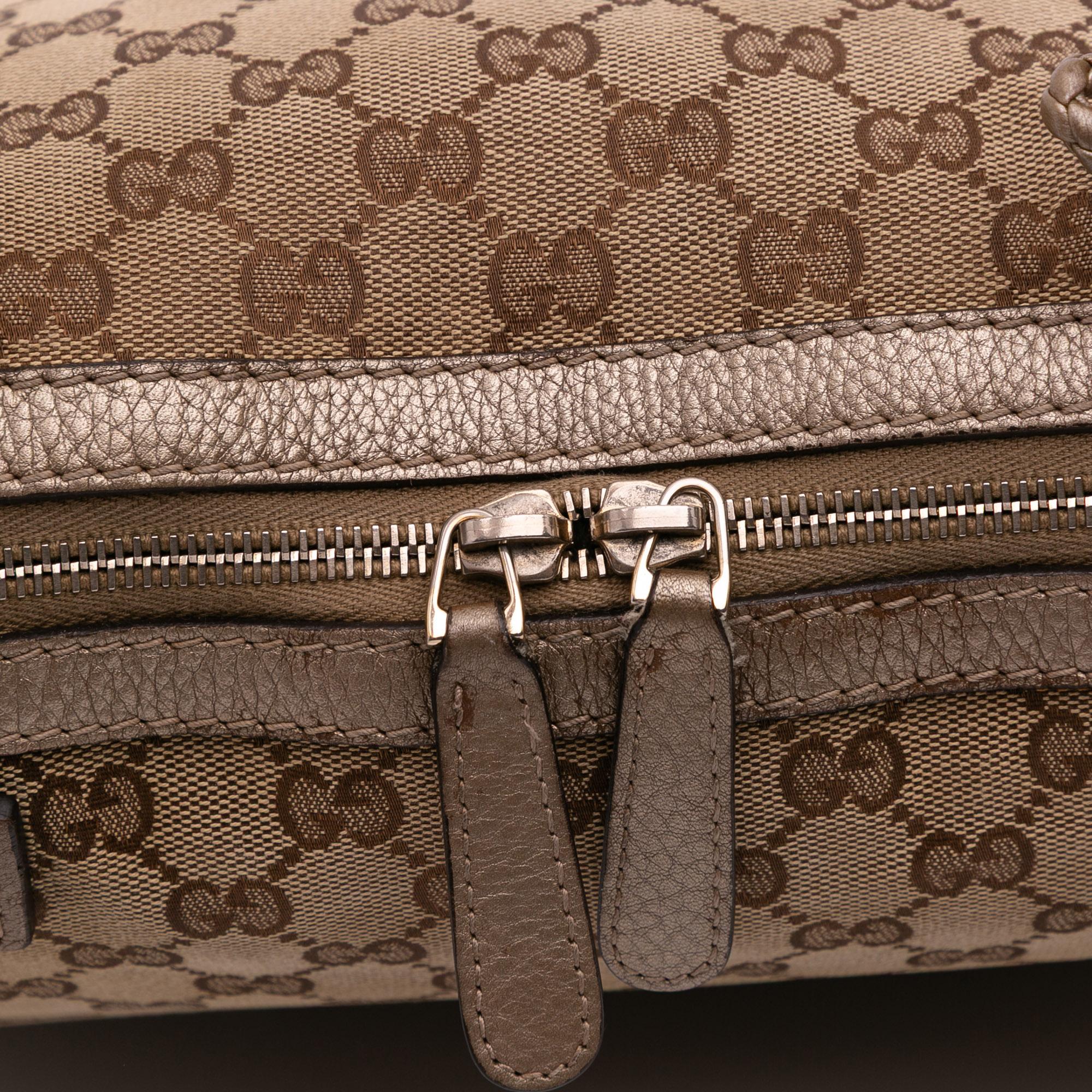Gucci Large GG Canvas Bella Satchel