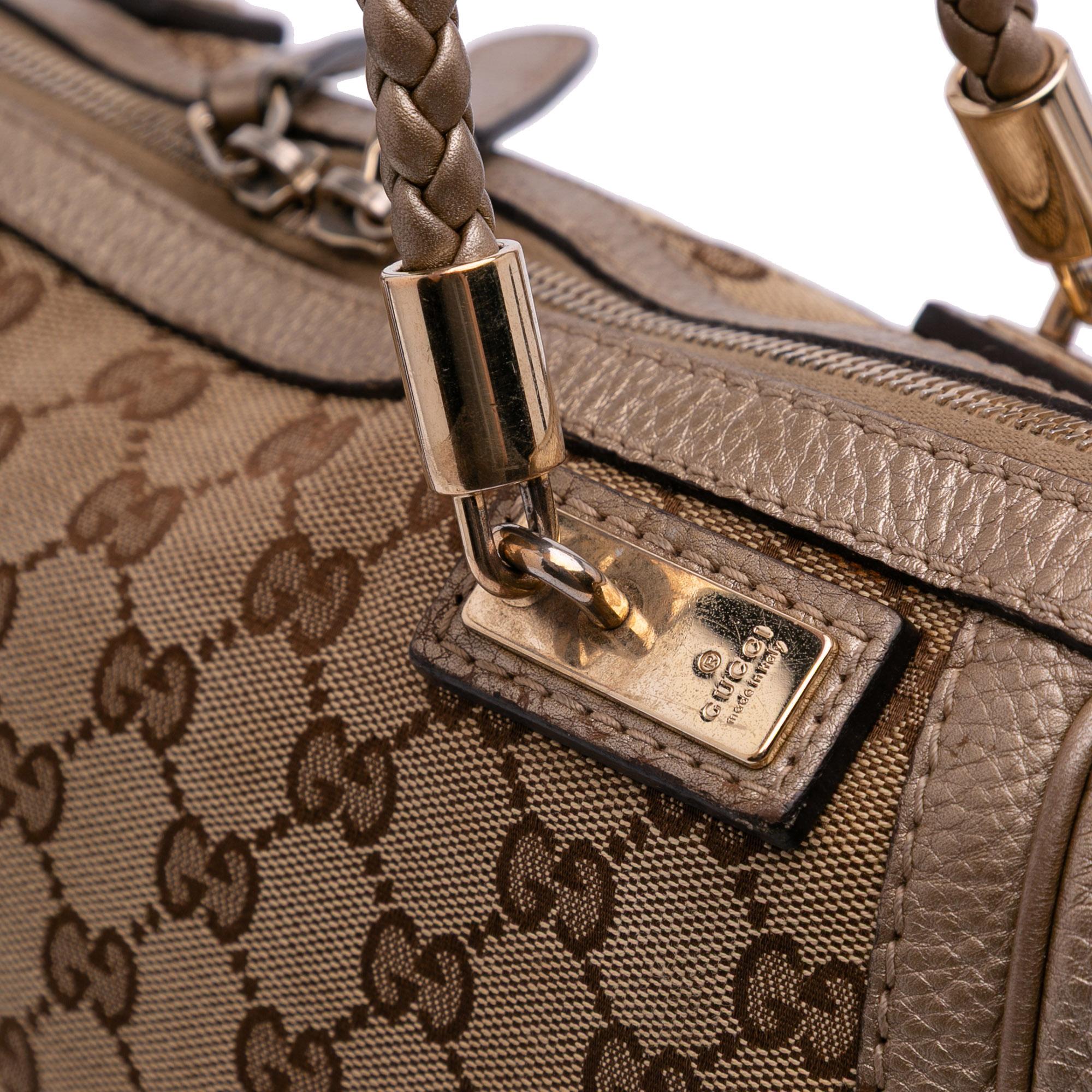 Gucci Large GG Canvas Bella Satchel