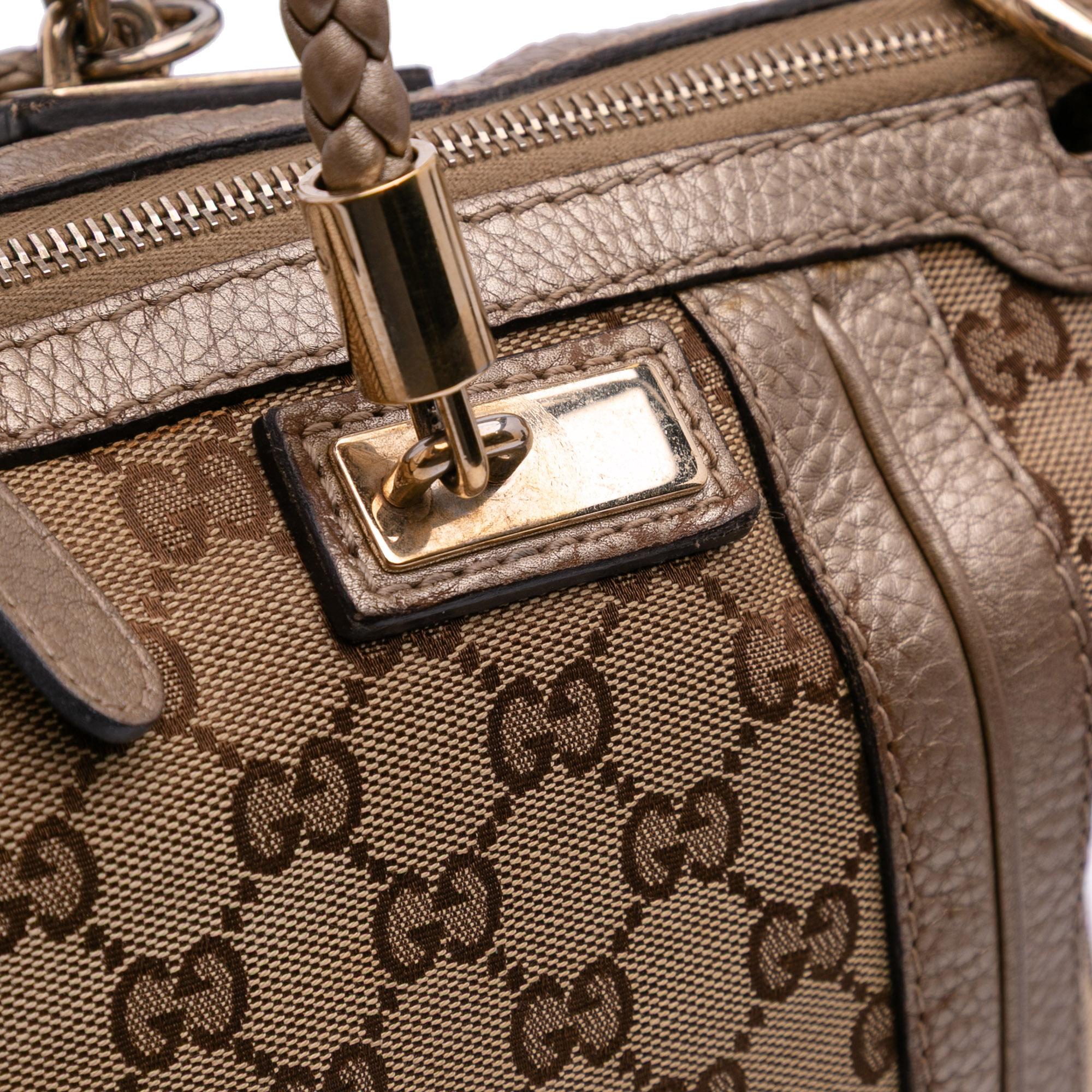 Gucci Large GG Canvas Bella Satchel