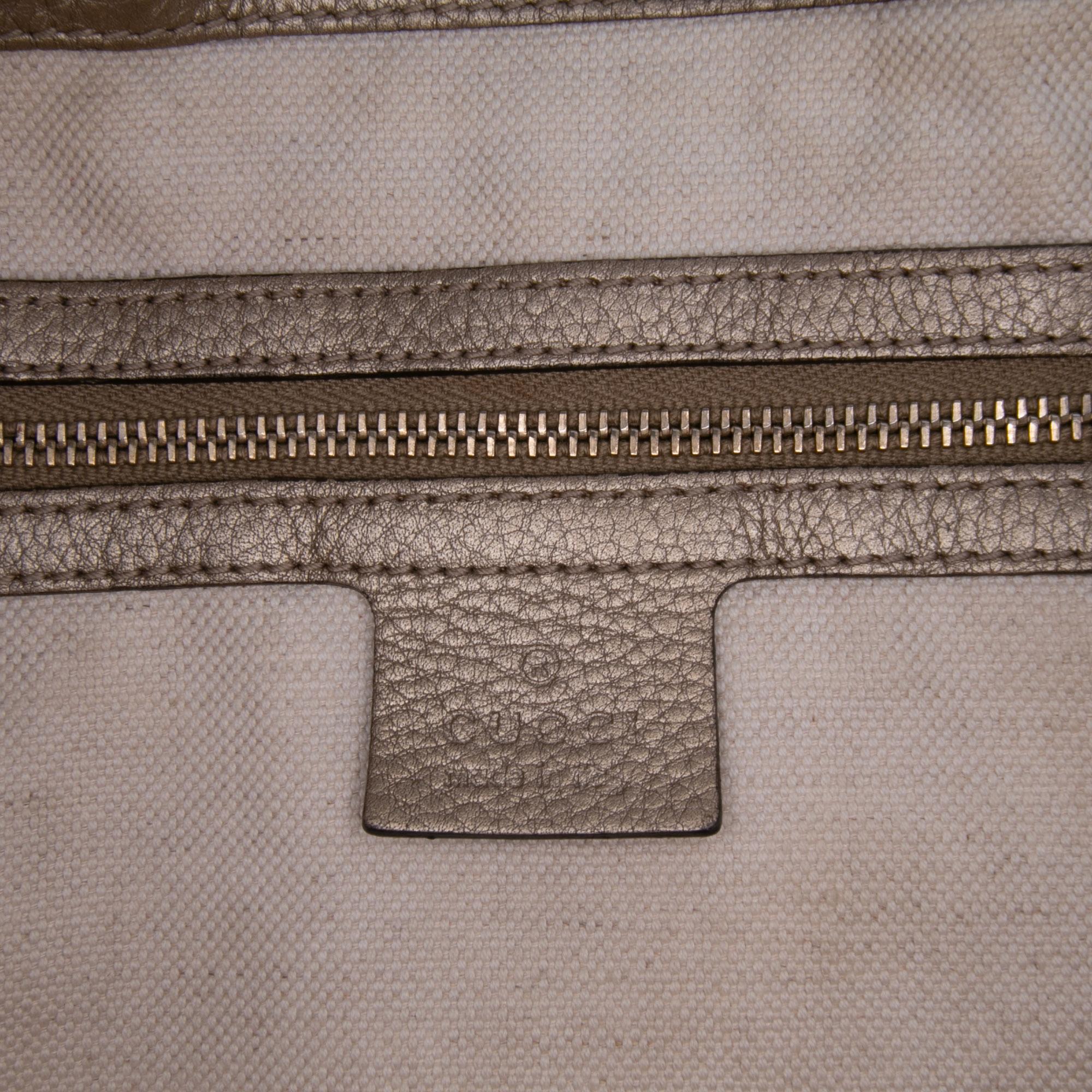Gucci Large GG Canvas Bella Satchel