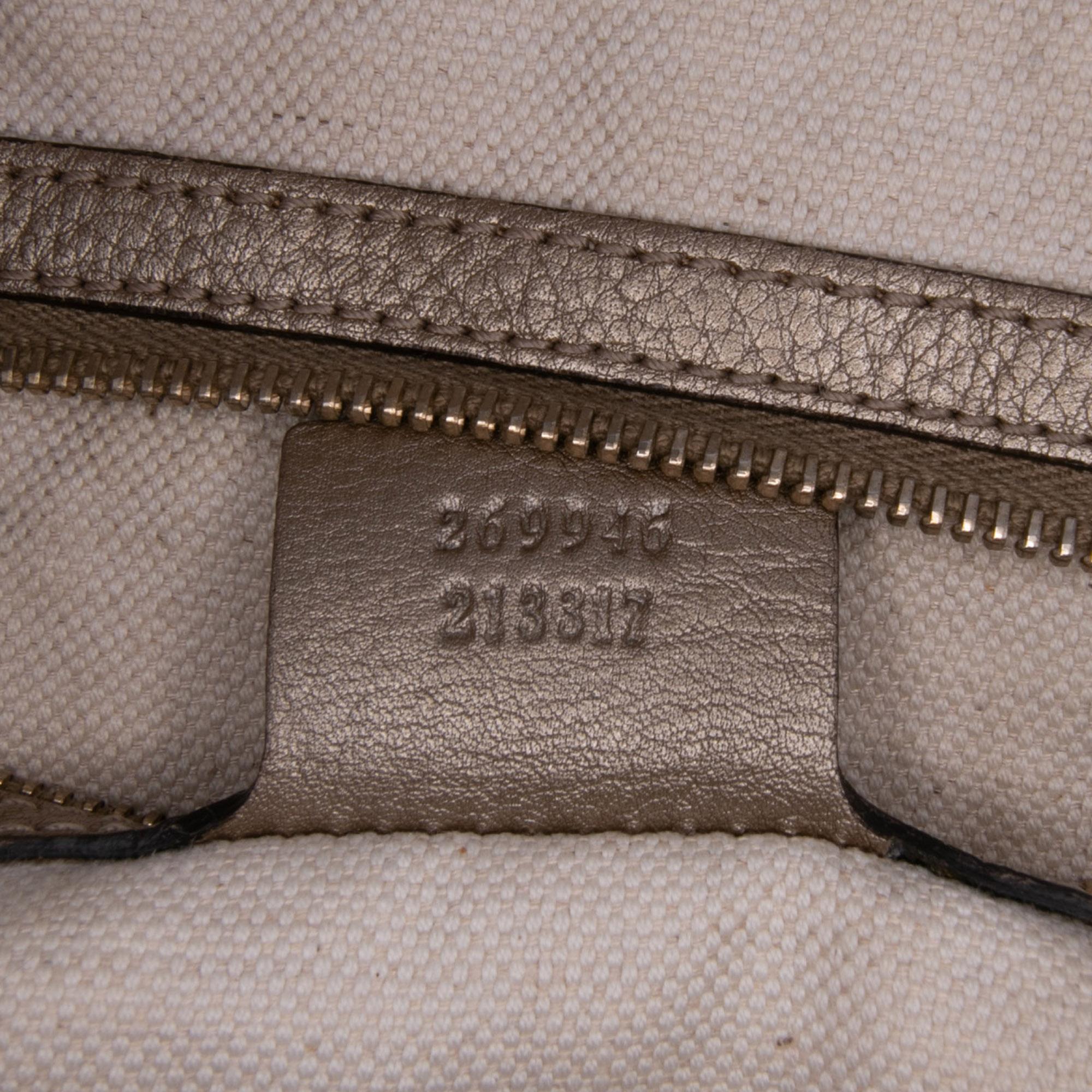 Gucci Large GG Canvas Bella Satchel