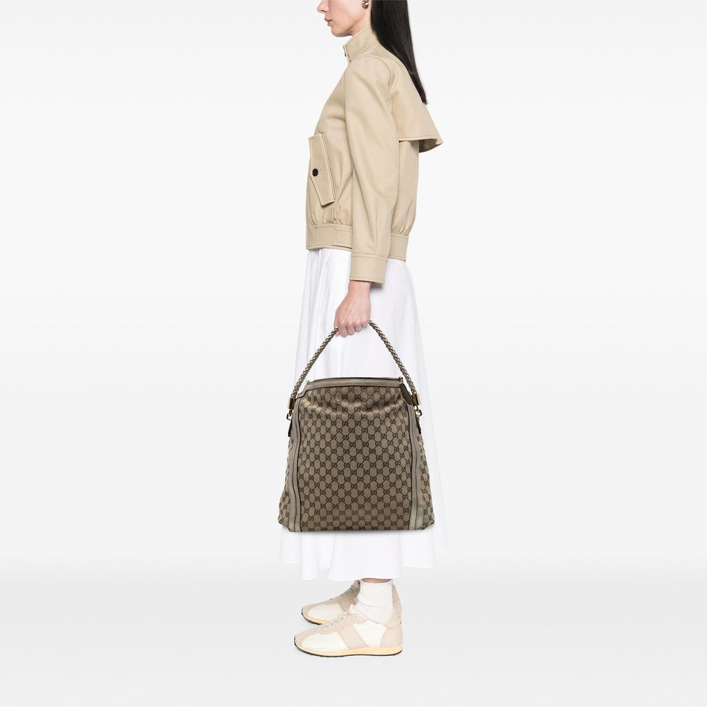 Gucci Large GG Canvas Bella Shoulder Bag