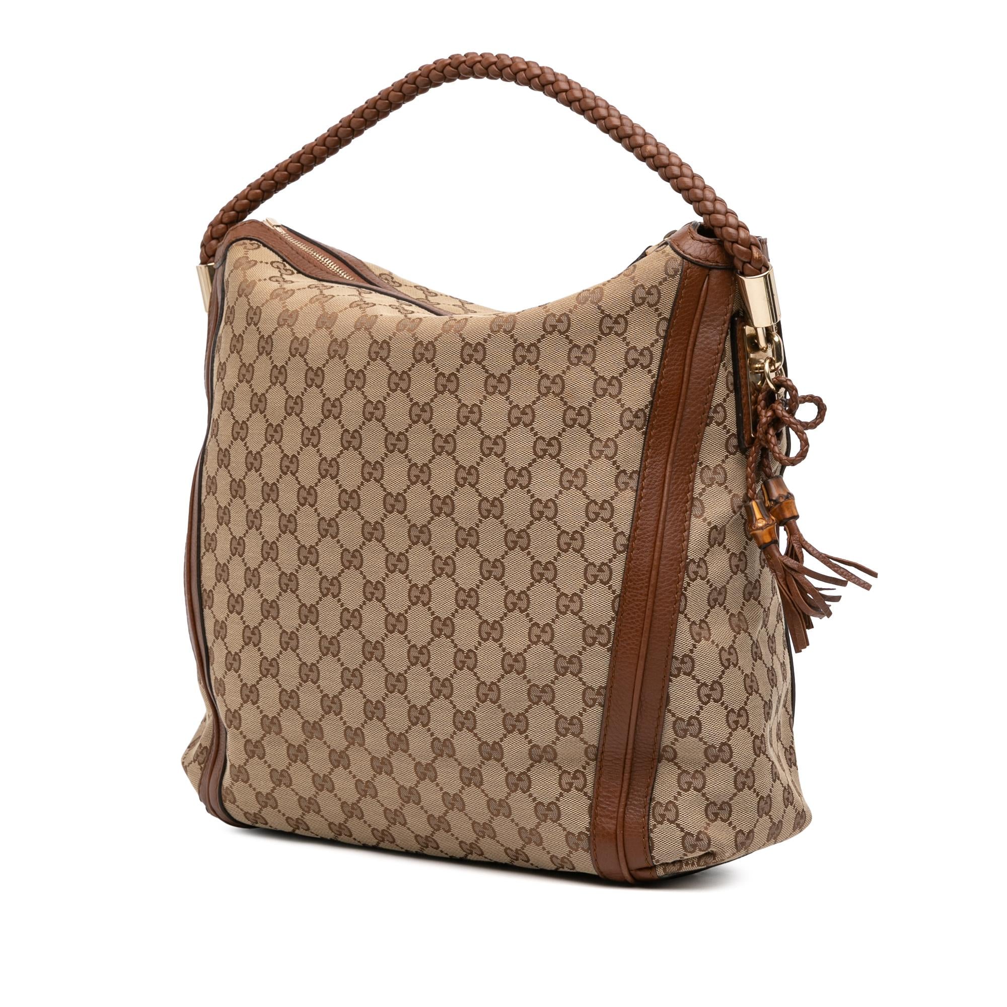 Gucci Large GG Canvas Bella Tote