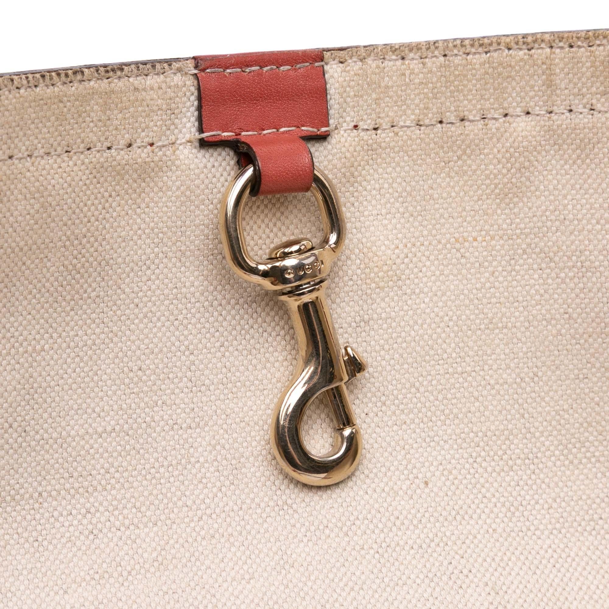 Gucci Large GG Canvas Craft Tote