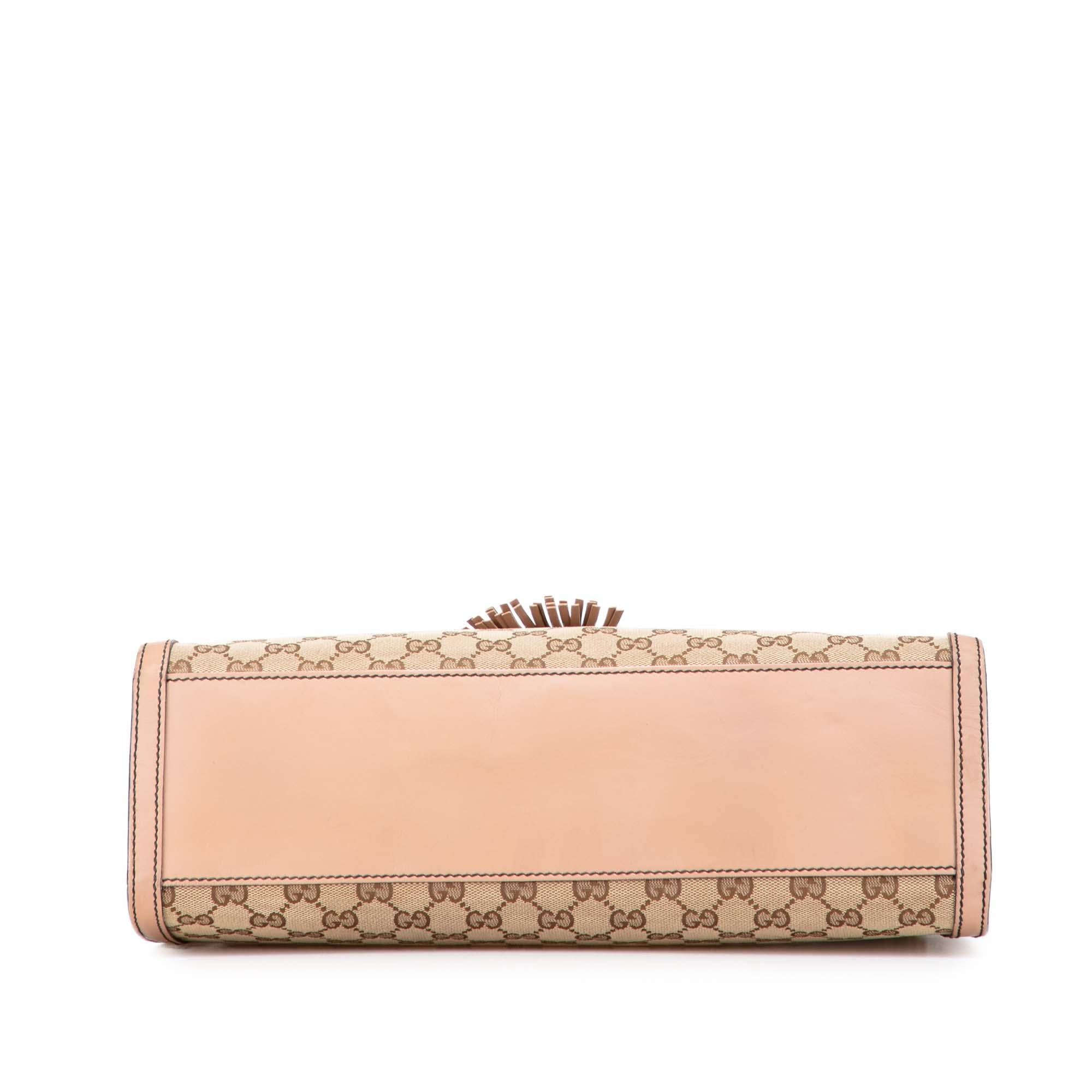 Gucci Large GG Canvas Emily Shoulder Bag