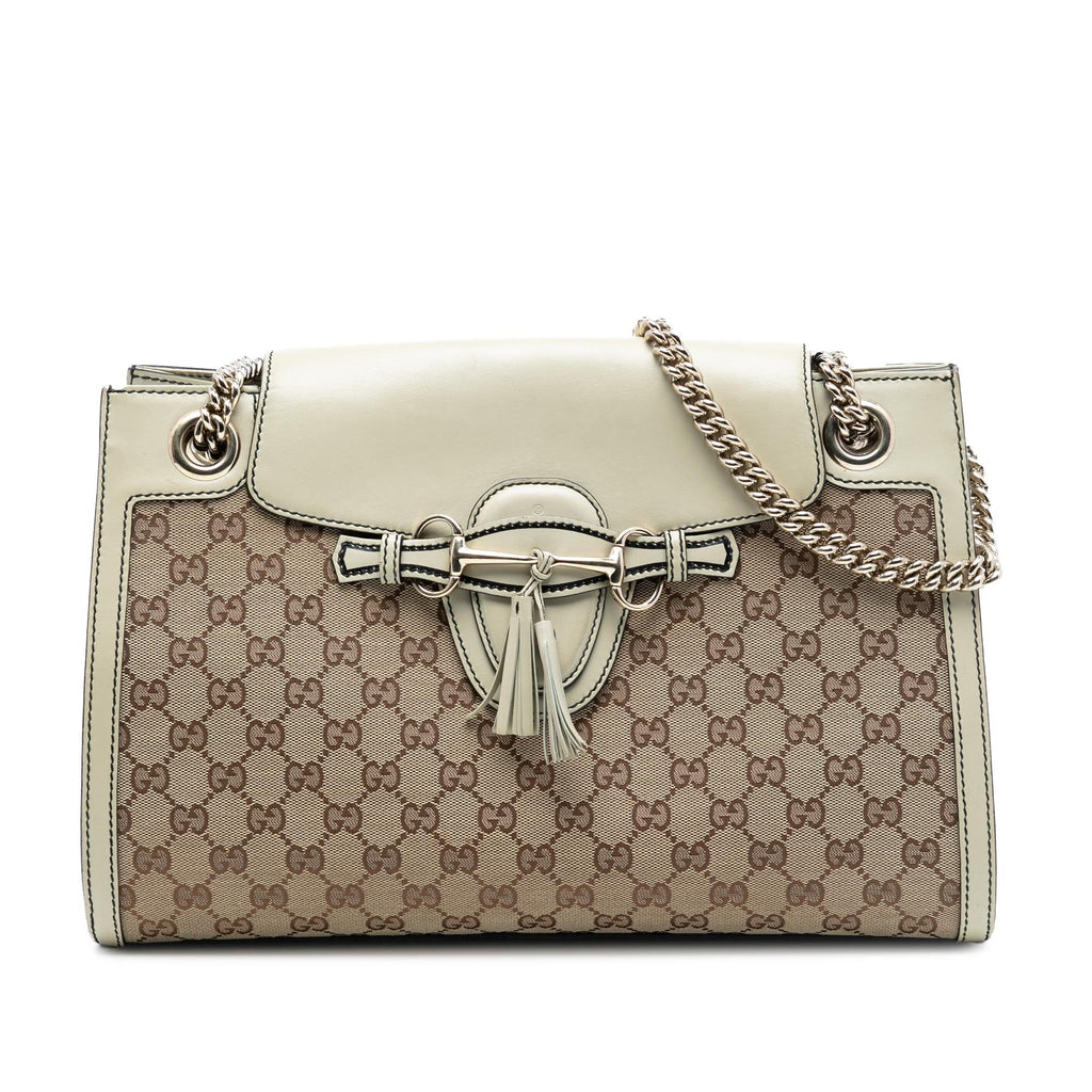 Gucci Large GG Canvas Emily Shoulder Bag