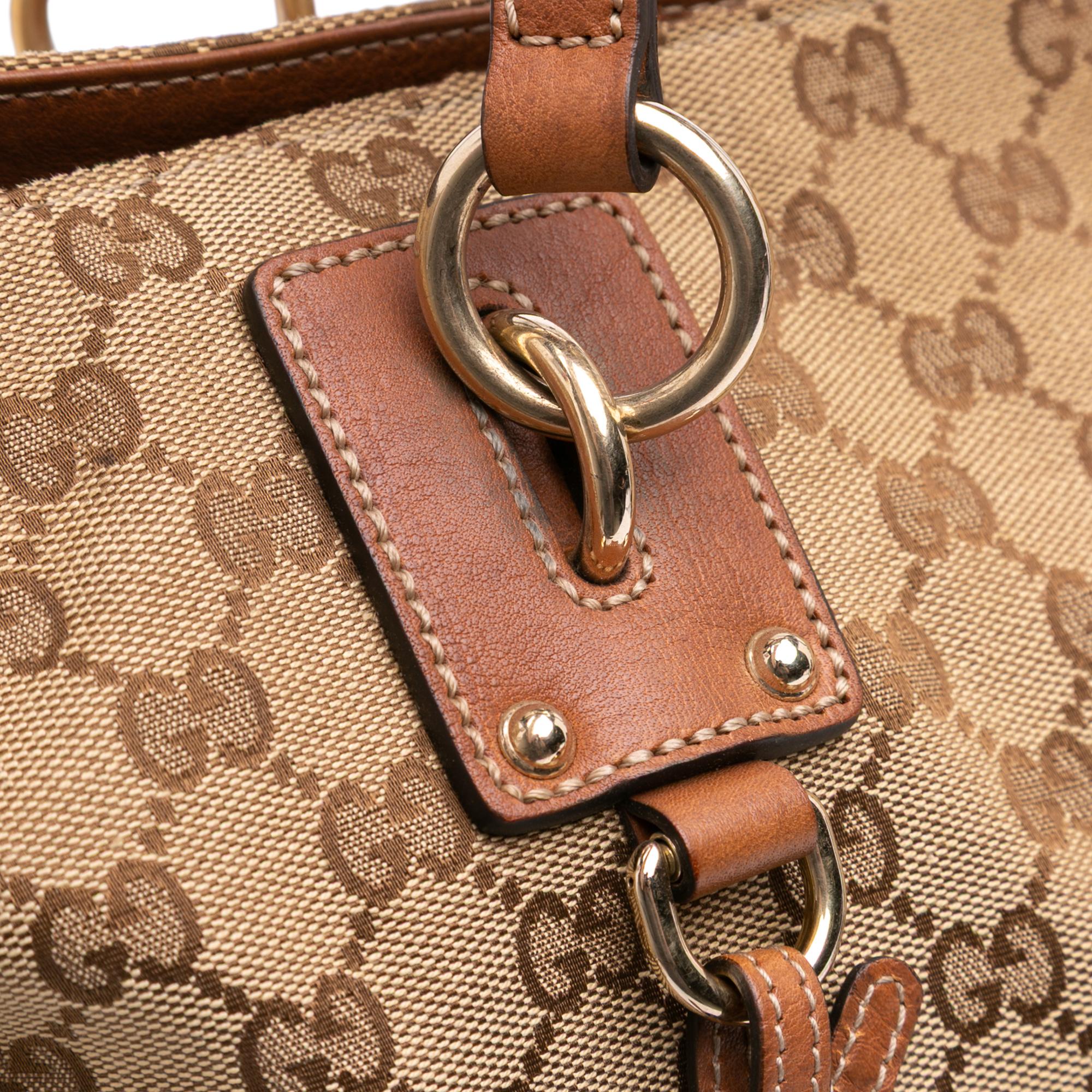 Gucci Large GG Canvas GG Charm Tote