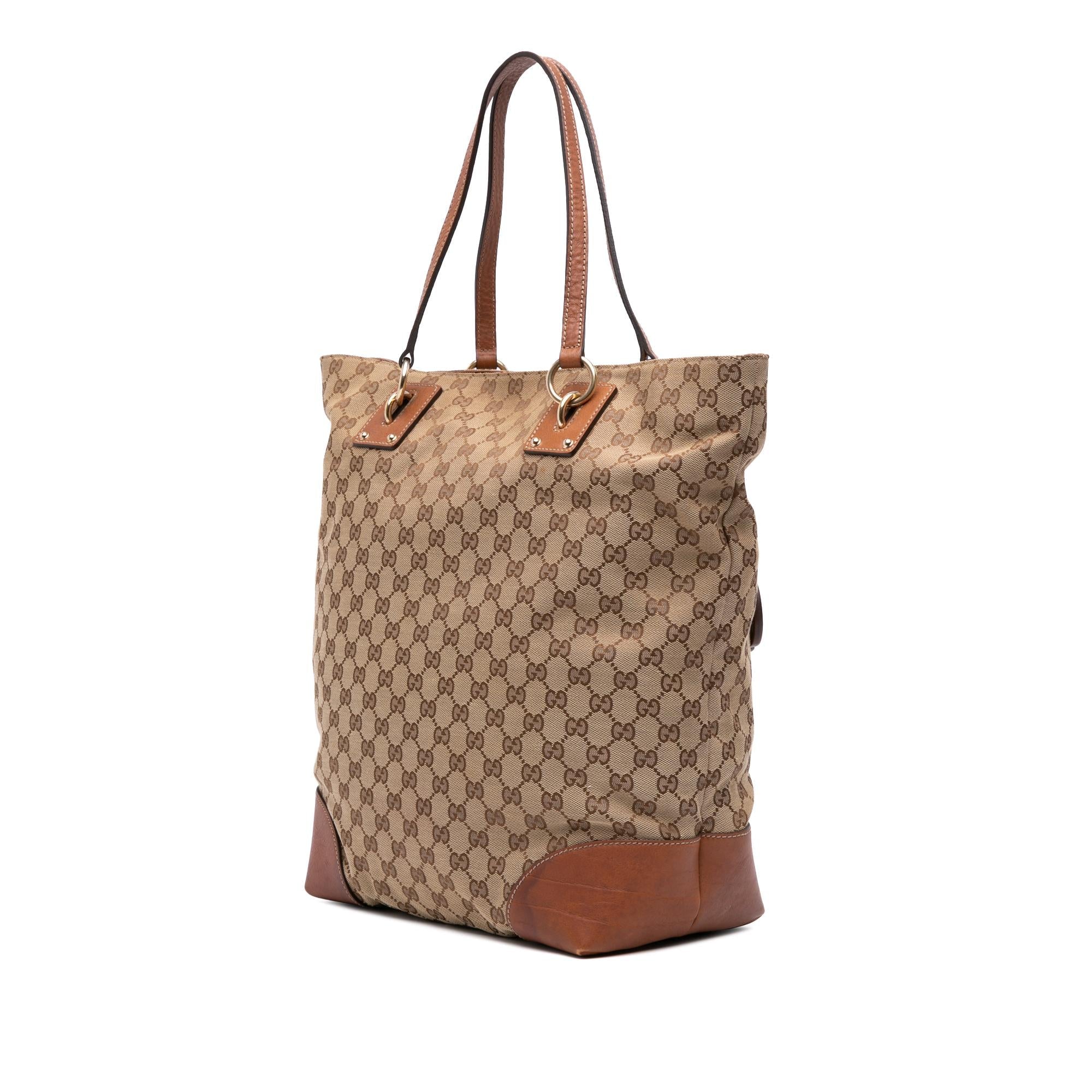 Gucci Large GG Canvas GG Charm Tote