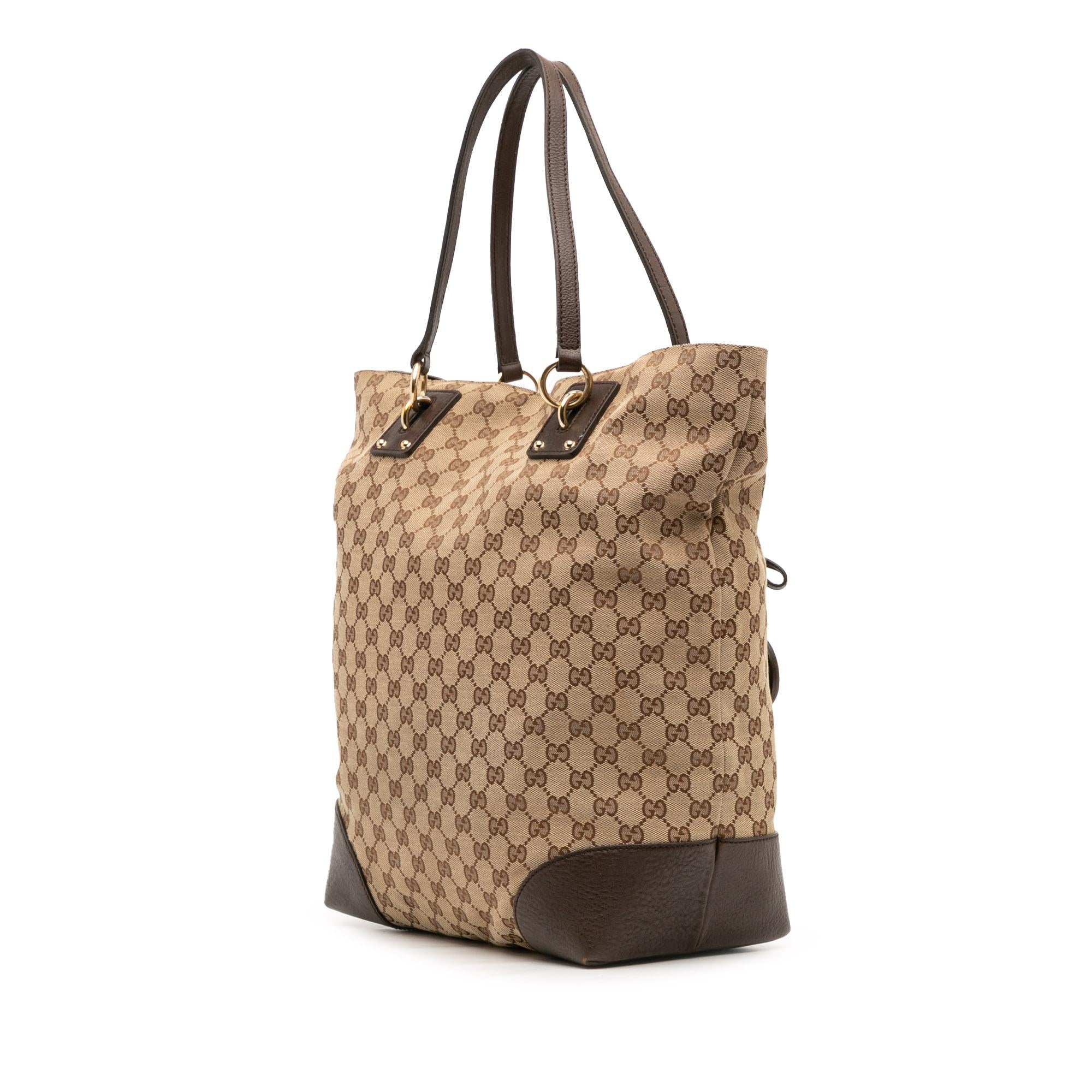 Gucci Large GG Canvas GG Charm Tote