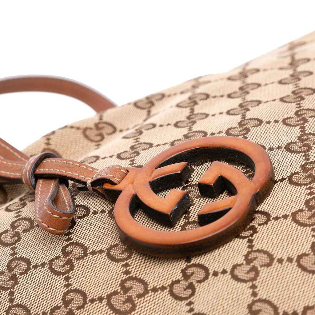 Gucci Large GG Canvas GG Charm Tote