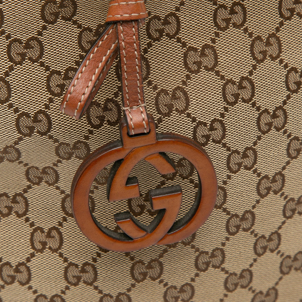 Gucci Large GG Canvas GG Charm Tote