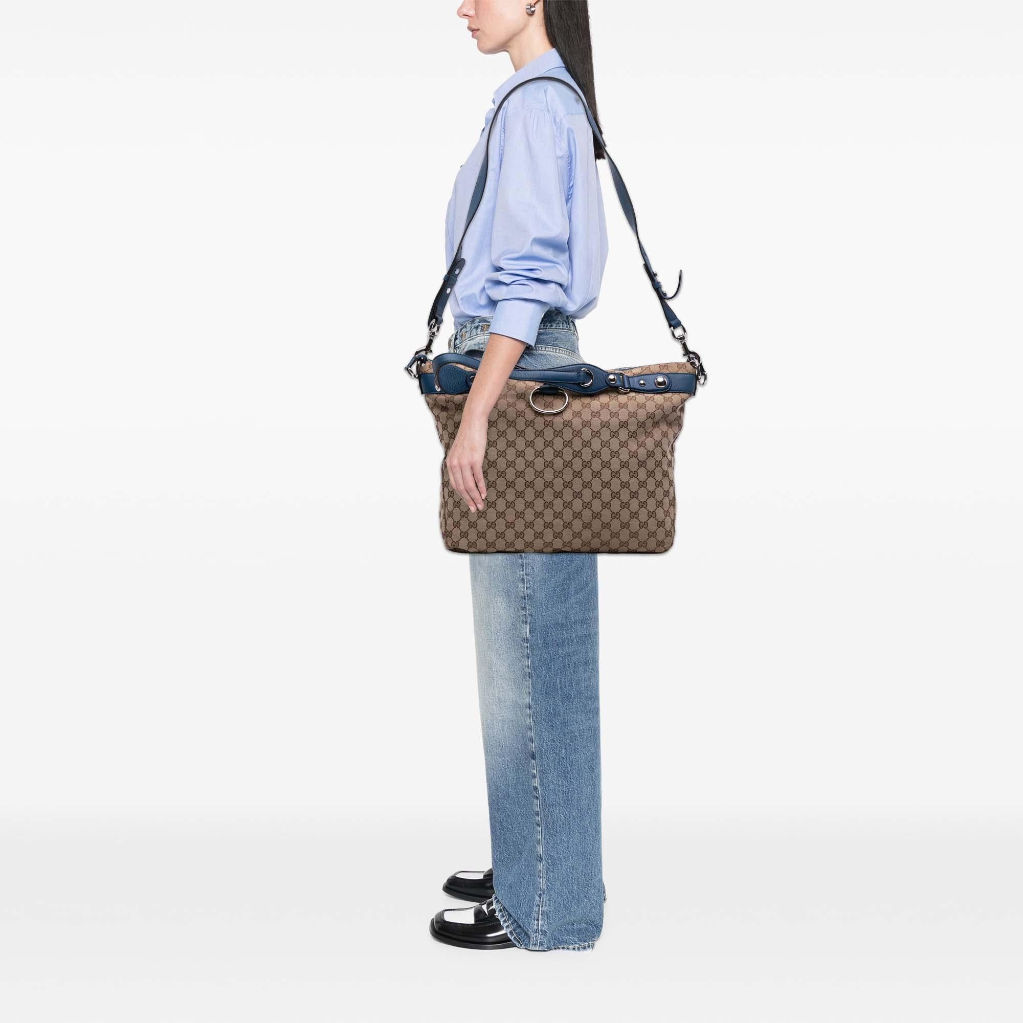 Gucci Large GG Canvas Icon Bit Satchel