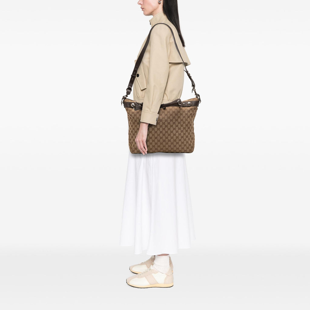 Gucci Large GG Canvas Icon Bit Satchel