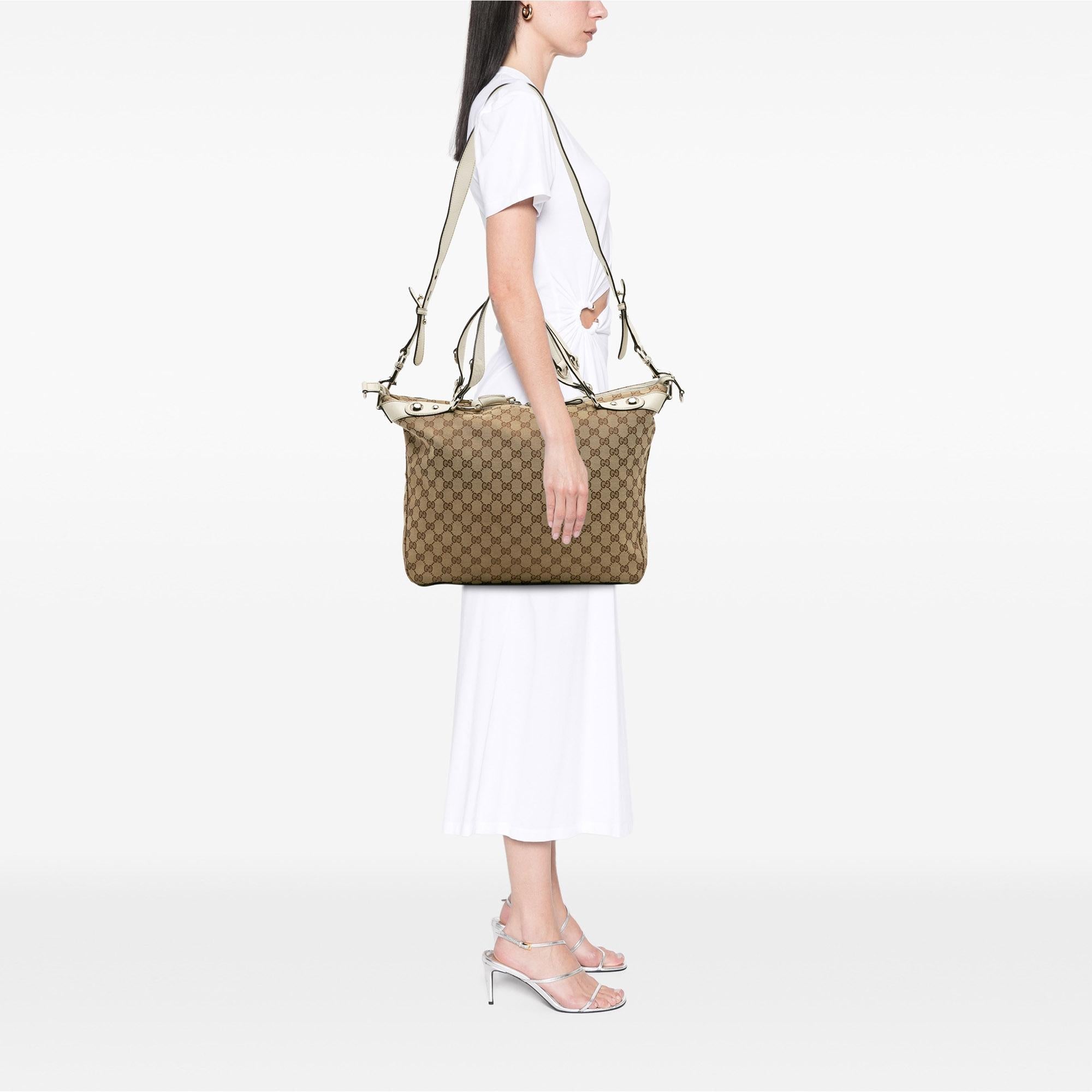 Gucci Large GG Canvas Icon Bit Satchel