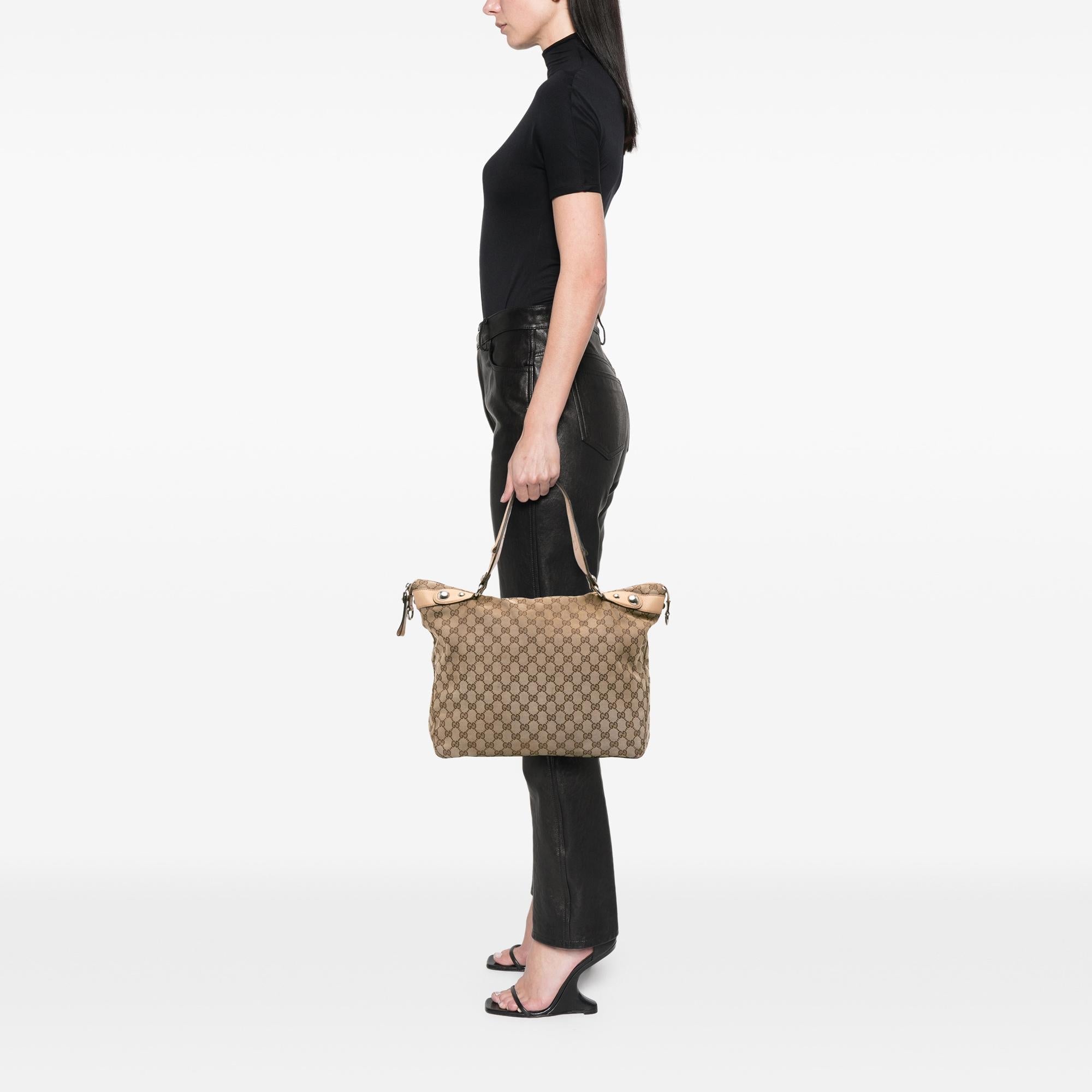 Gucci Large GG Canvas Icon Bit Satchel
