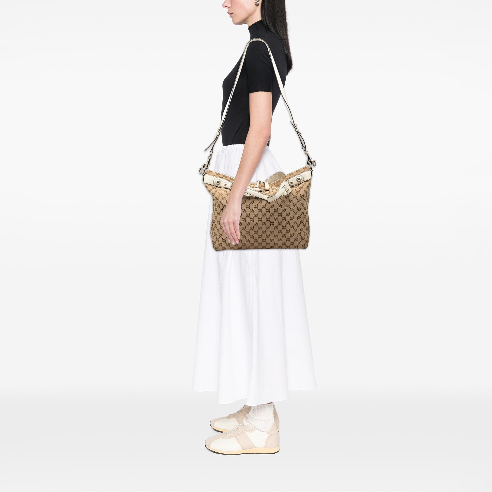 Gucci Large GG Canvas Icon Bit Satchel
