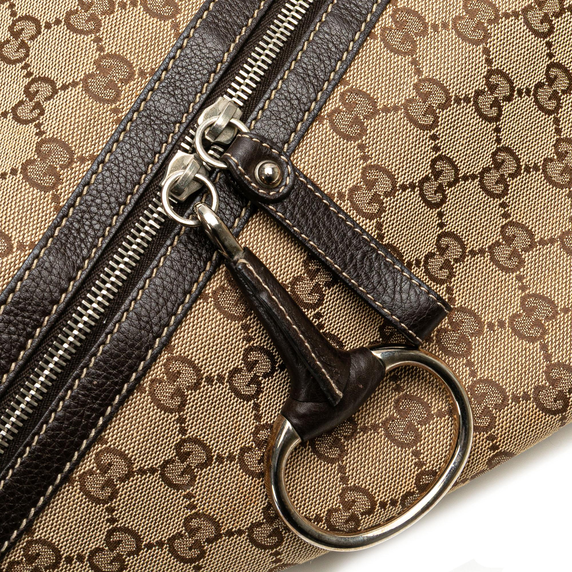 Gucci Large GG Canvas Icon Bit Zip Tote