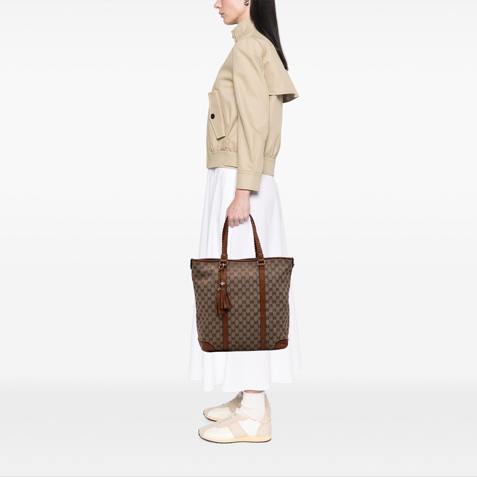 Gucci Large GG Canvas Marrakech Tote