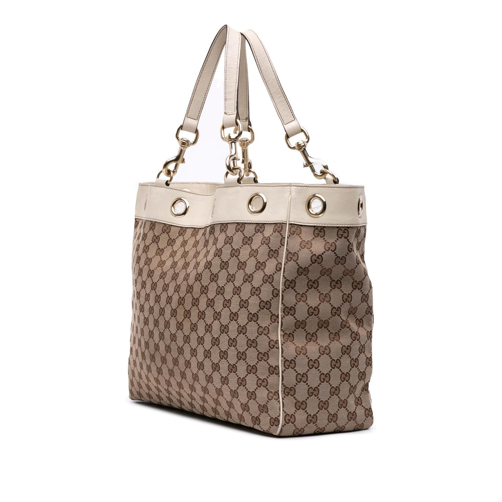 Gucci Large GG Canvas Positano Tote
