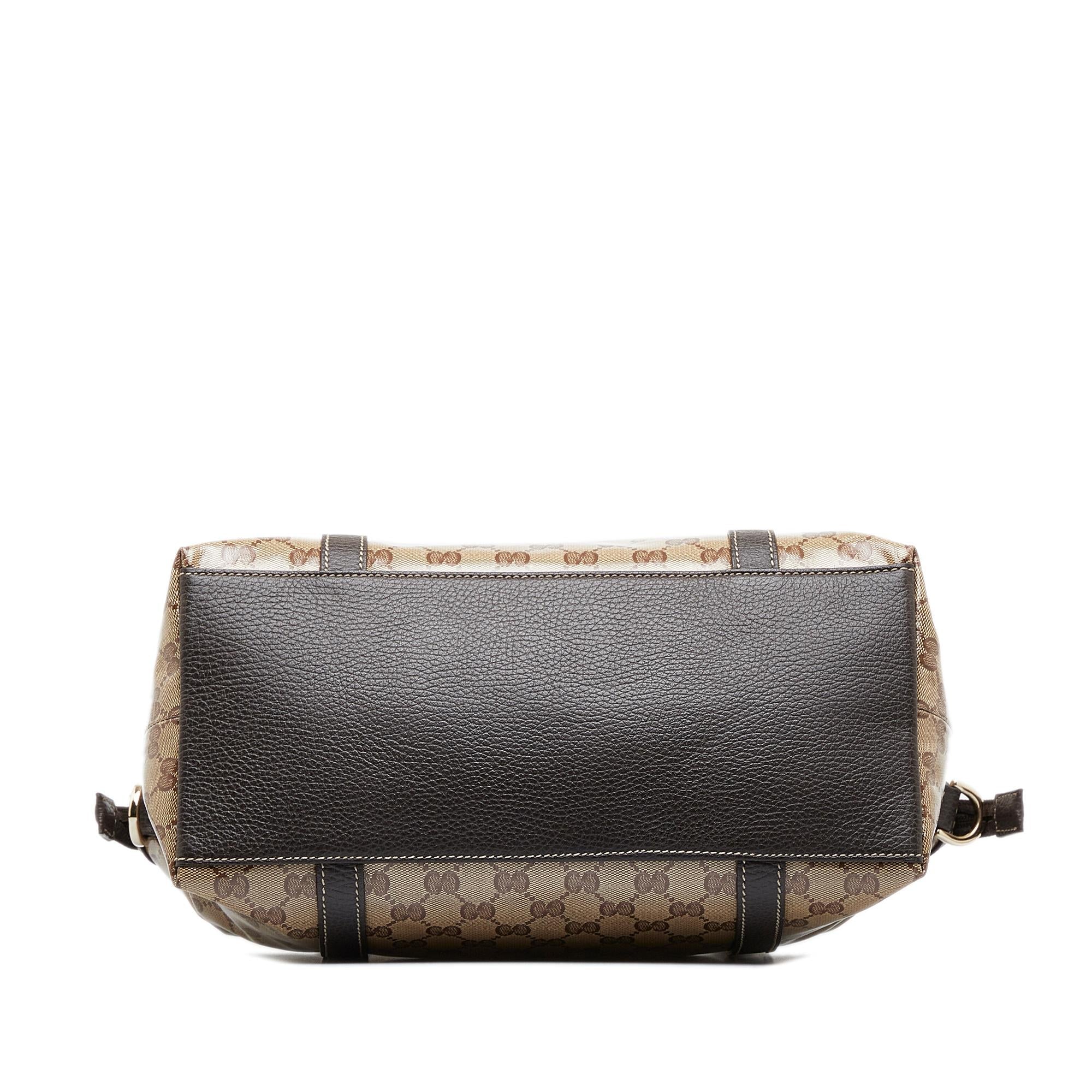 Gucci Large GG Crystal Charm Dome Bag (SHG-7wkE8H)