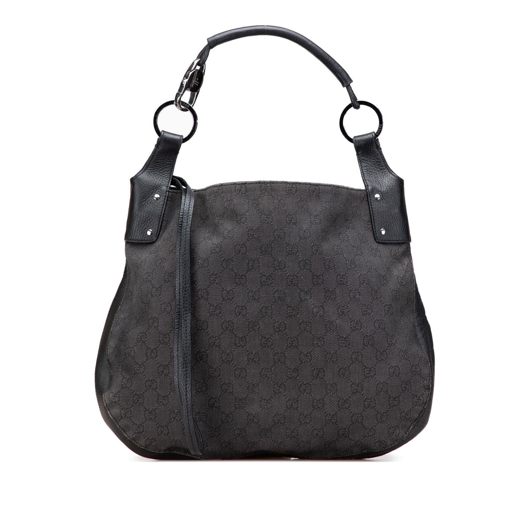 Gucci Large GG Denim Hobo