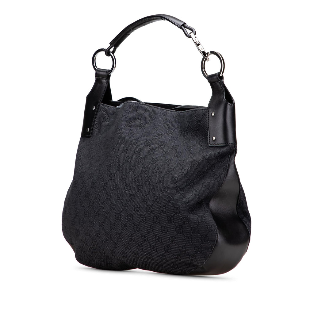 Gucci Large GG DLBim Horsebit Classic Ring Hobo