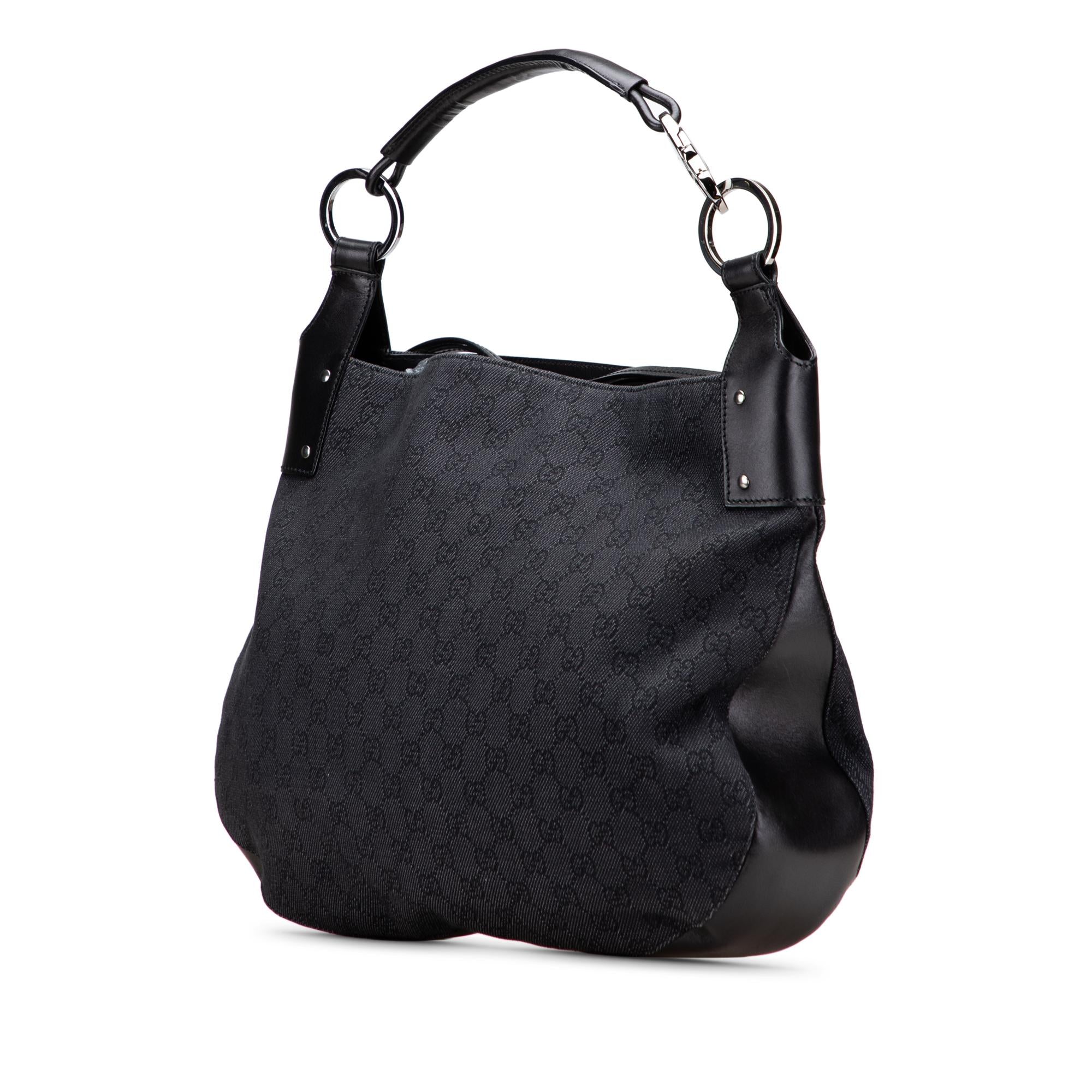 Gucci Large GG DLBim Horsebit Classic Ring Hobo