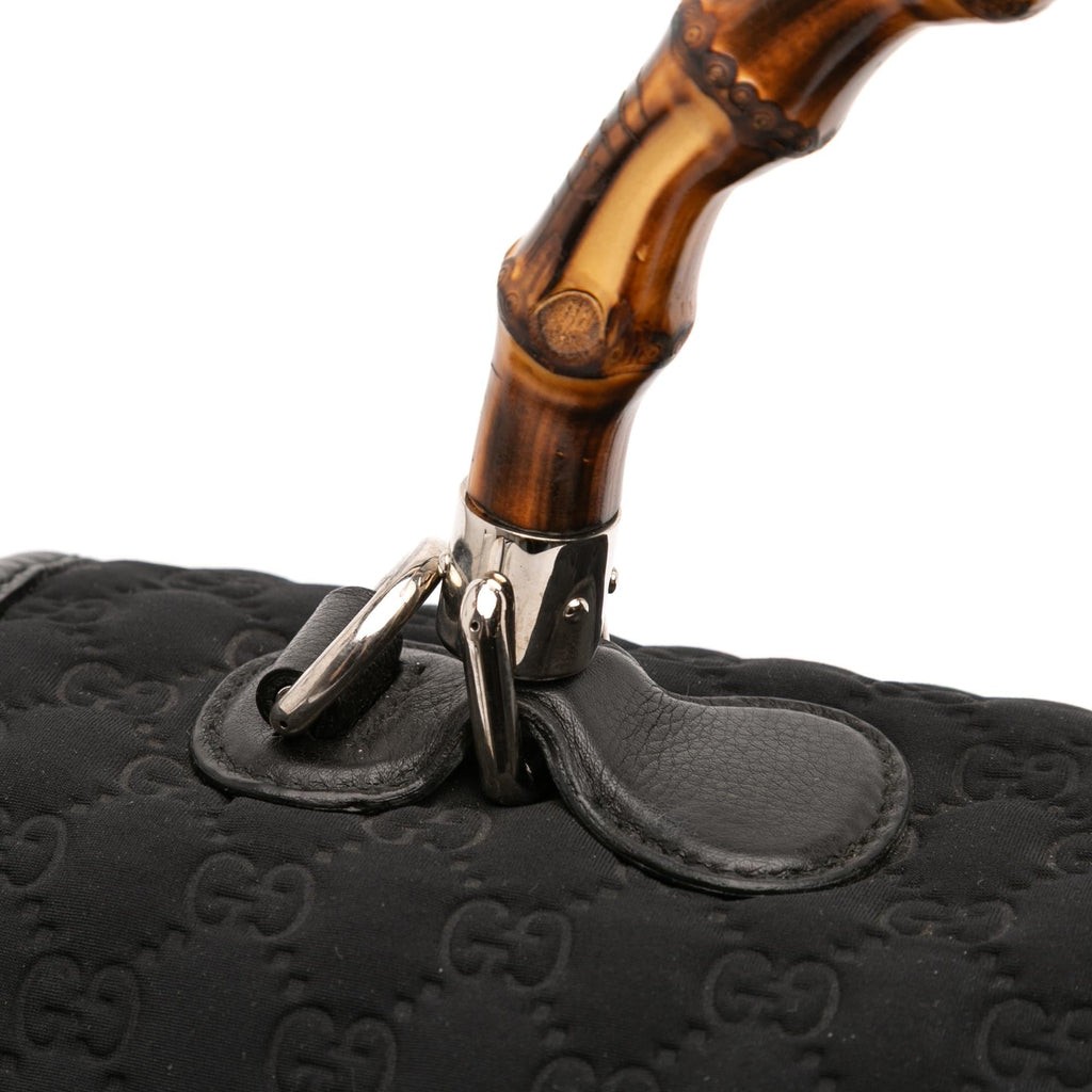 Gucci Large GG Neoprene New Bamboo Top Handle Bag