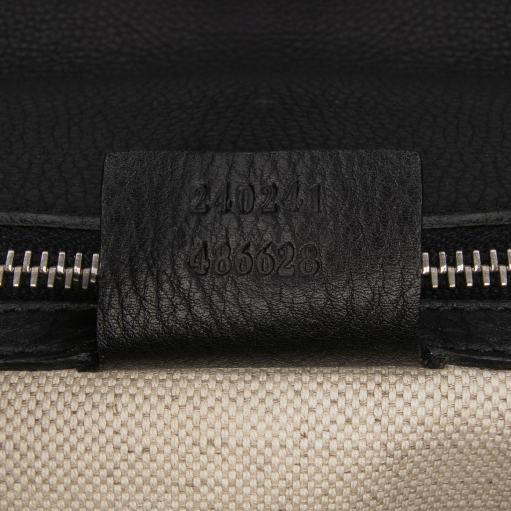 Gucci Large GG Neoprene New Bamboo Top Handle Bag